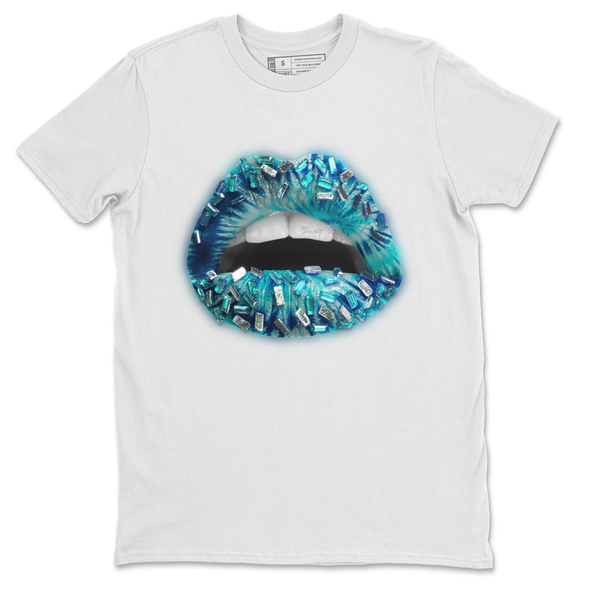 Jordan 1 Tie-Dye Sneaker Matching T-Shirt Lips Jewel Sneaker Tees Jordan 1 Tie-Dye Sneaker Release Tees Crew Neck Tees