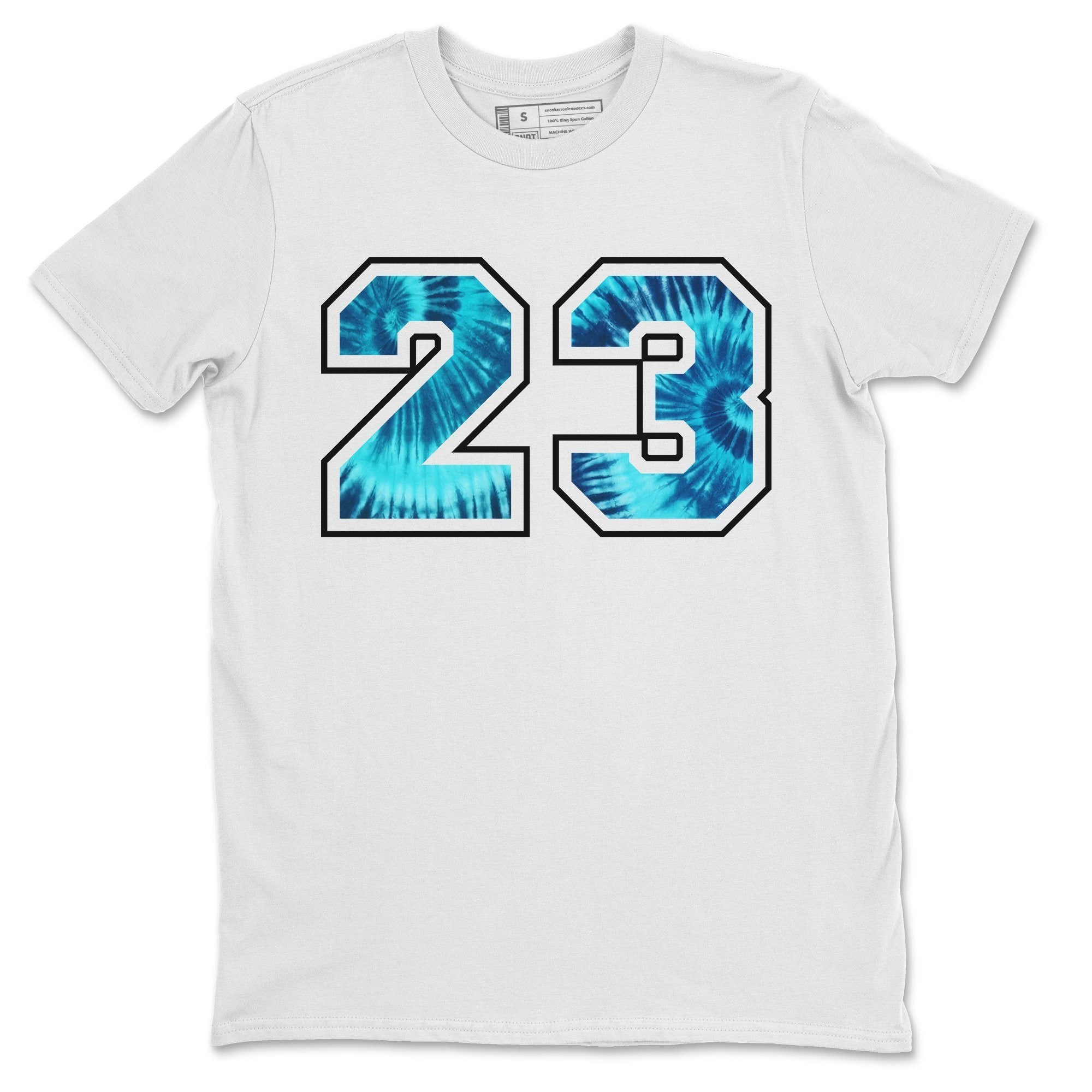 Jordan 1 Tie-Dye Sneaker Matching T-Shirt 23 Sneaker Tees Jordan 1 Tie-Dye Sneaker Release Tees Crew Neck Tees