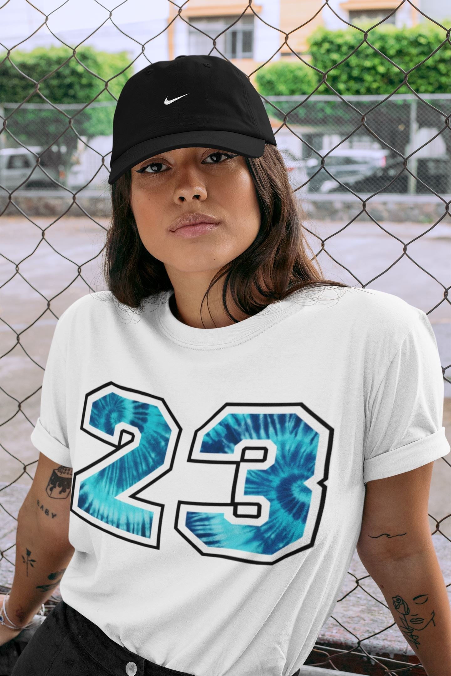 Jordan 1 Tie-Dye Sneaker Matching T-Shirt 23 Sneaker Tees Jordan 1 Tie-Dye Sneaker Release Tees Crew Neck Tees