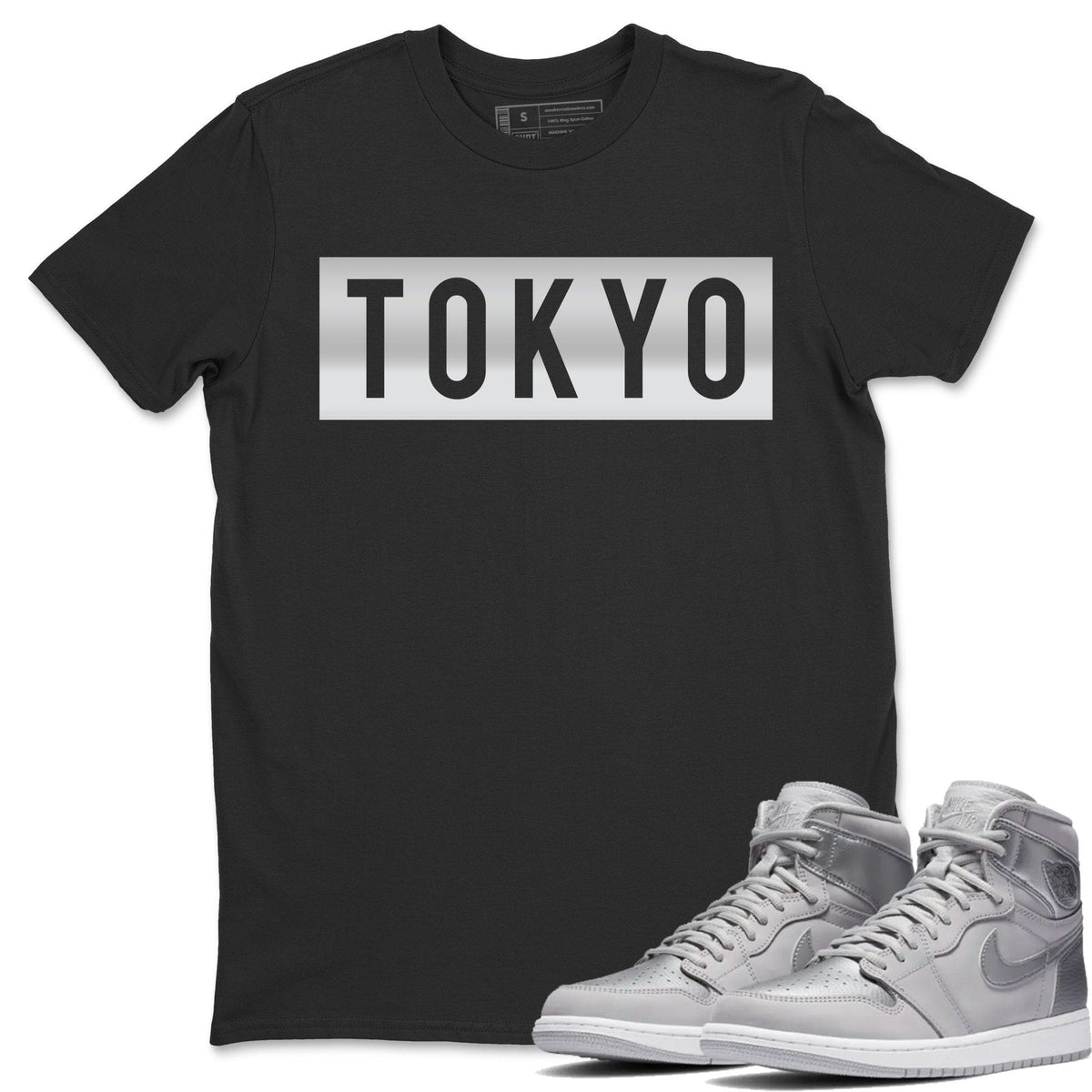 Jordan 1 Tokyo Sneaker Matching T-Shirt Tokyo Sneaker Tees Jordan 1 Tokyo Sneaker Release Tees Crew Neck Tees