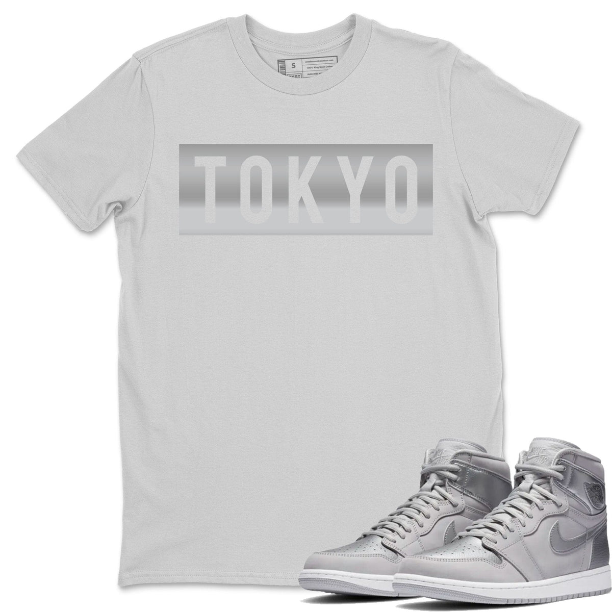 Jordan 1 Tokyo Sneaker Matching T-Shirt Tokyo Sneaker Tees Jordan 1 Tokyo Sneaker Release Tees Crew Neck Tees