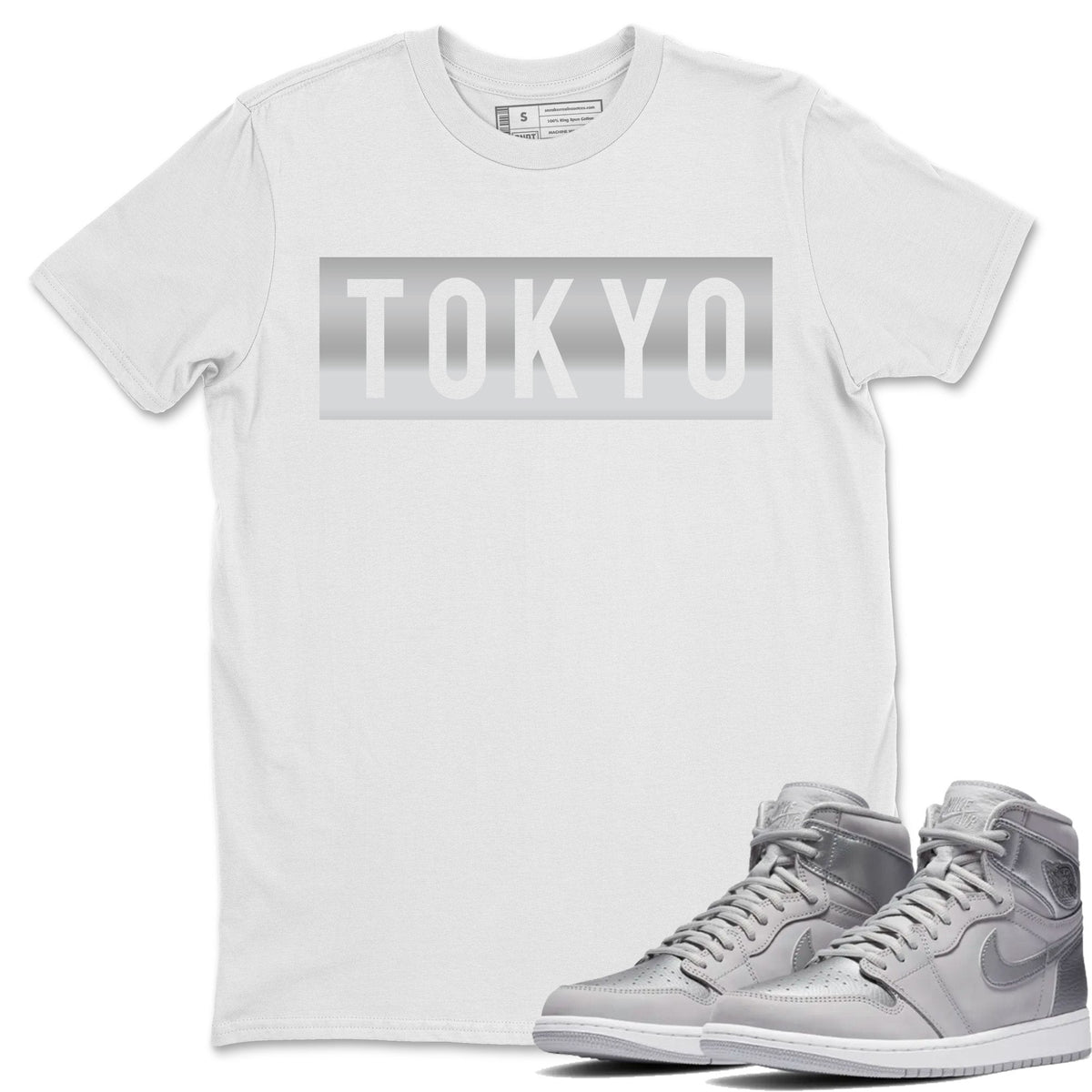 Jordan 1 Tokyo Sneaker Matching T-Shirt Tokyo Sneaker Tees Jordan 1 Tokyo Sneaker Release Tees Crew Neck Tees