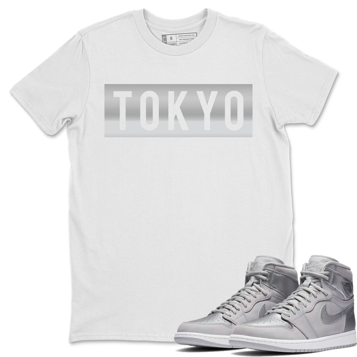 Jordan 1 Tokyo Sneaker Matching T-Shirt Tokyo Sneaker Tees Jordan 1 Tokyo Sneaker Release Tees Crew Neck Tees