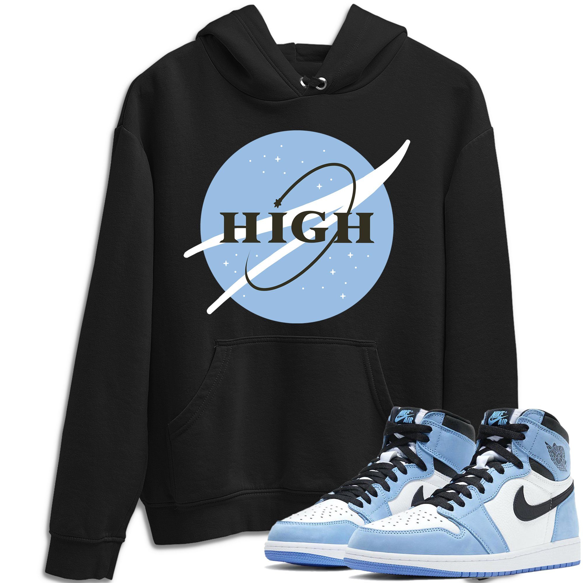 Jordan 1 University Blue Shirt To Match Jordans High Sneaker Tees Jordan 1 University Blue Drip Gear Zone Sneaker Matching Clothing Unisex Shirts
