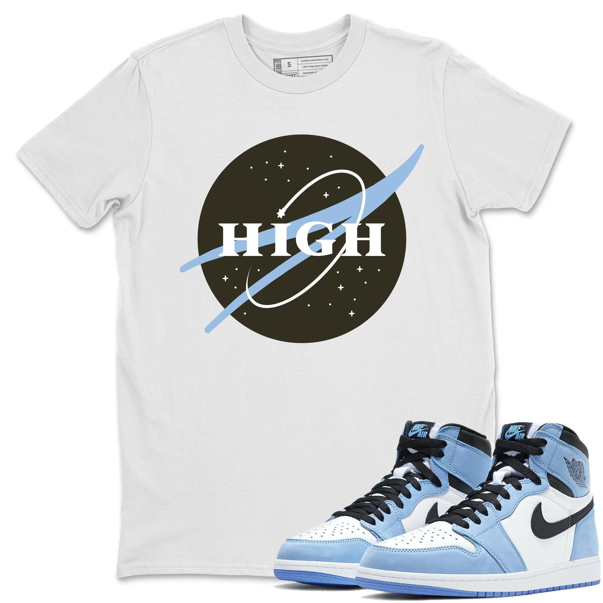 Jordan 1 University Blue Shirt To Match Jordans High Sneaker Tees Jordan 1 University Blue Drip Gear Zone Sneaker Matching Clothing Unisex Shirts