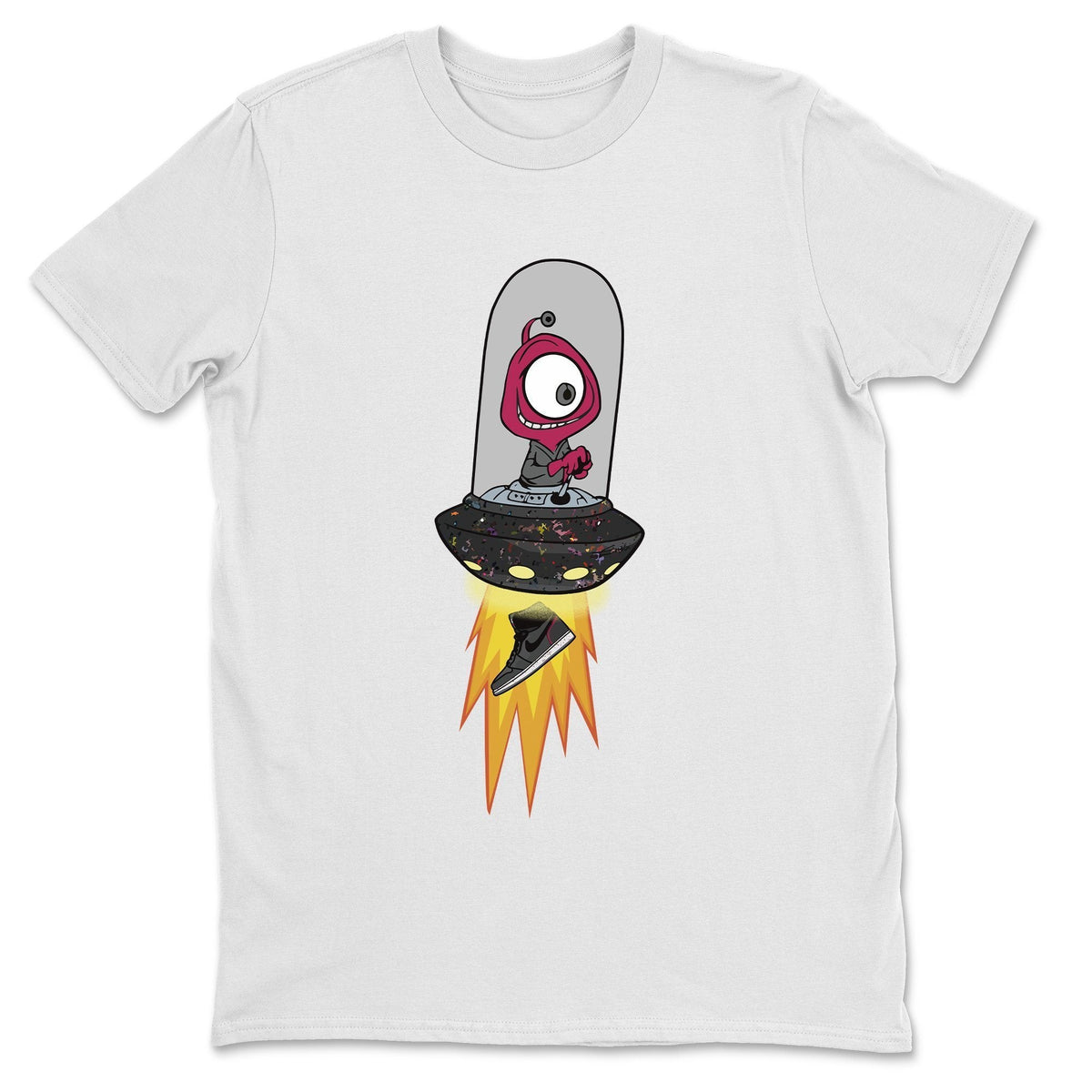 Jordan 1 Zoom Crater Sneaker Matching T-Shirt Alien Sneaker Tees Jordan 1 Zoom Crater Sneaker Release Tees Crew Neck Tees