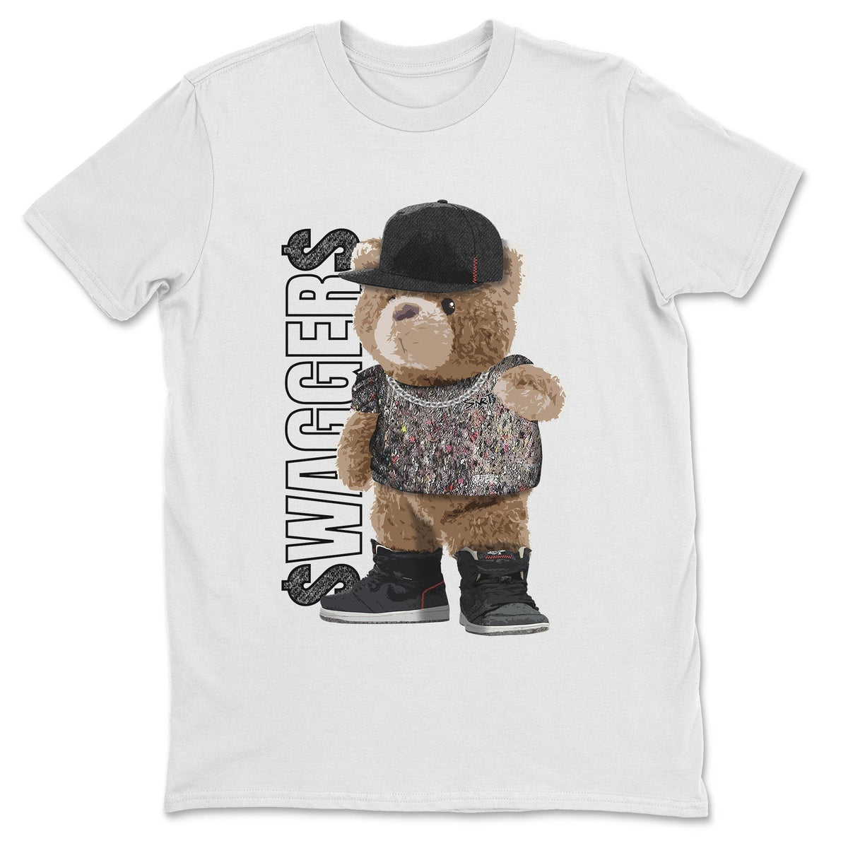 Jordan 1 Zoom Crater Sneaker Matching T-Shirt Bear Swaggers Sneaker Tees Jordan 1 Zoom Crater Sneaker Release Tees Crew Neck Tees
