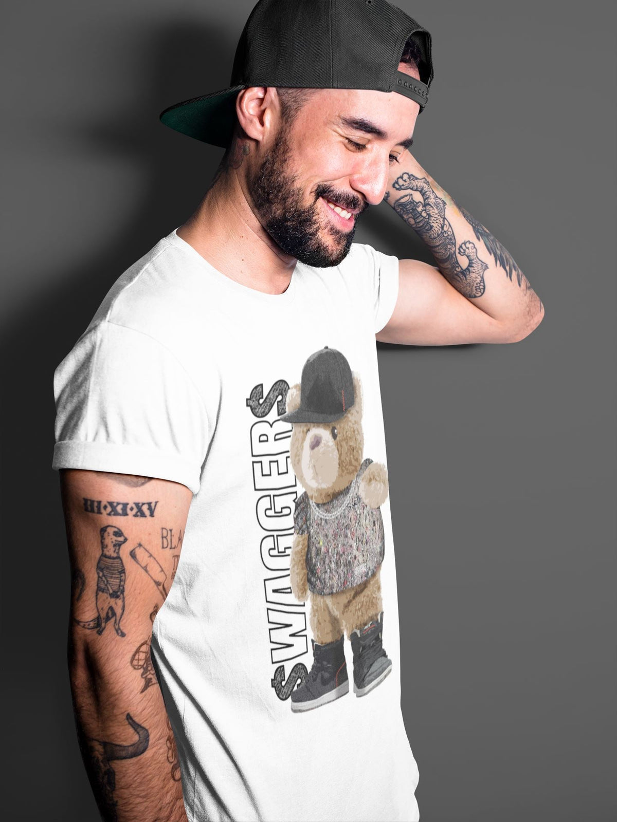 Jordan 1 Zoom Crater Sneaker Matching T-Shirt Bear Swaggers Sneaker Tees Jordan 1 Zoom Crater Sneaker Release Tees Crew Neck Tees