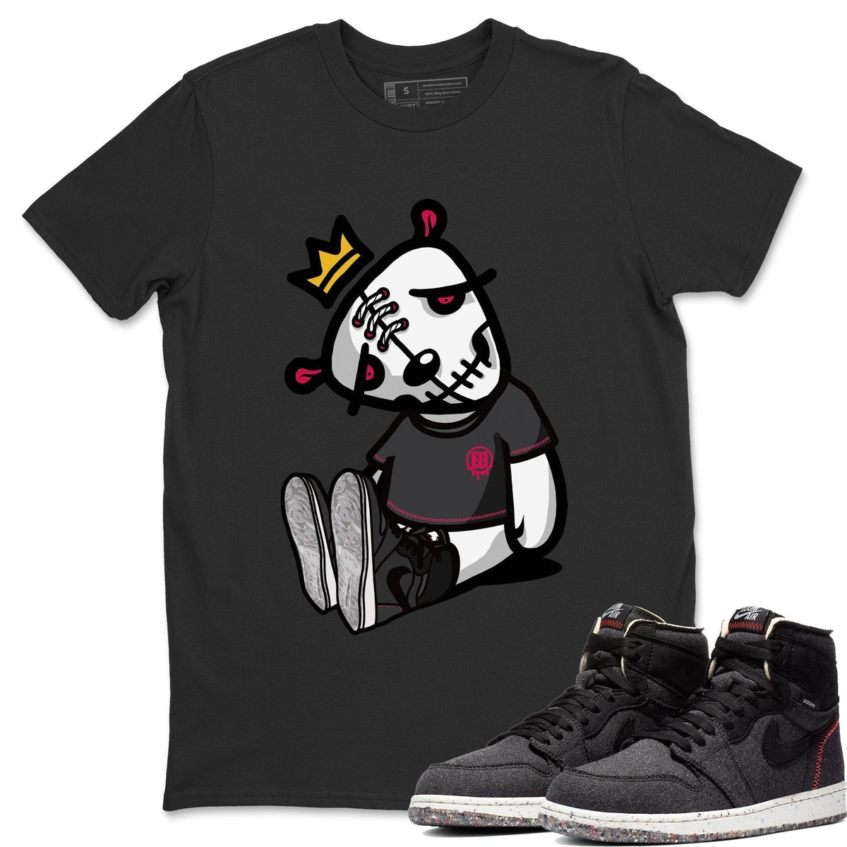 Jordan 1 Zoom Crater Sneaker Matching T-Shirt Dead Dolls Sneaker Tees Jordan 1 Zoom Crater Sneaker Release Tees Crew Neck Tees