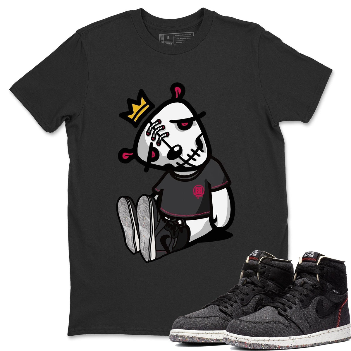 Jordan 1 Zoom Crater Sneaker Matching T-Shirt Dead Dolls Sneaker Tees Jordan 1 Zoom Crater Sneaker Release Tees Crew Neck Tees