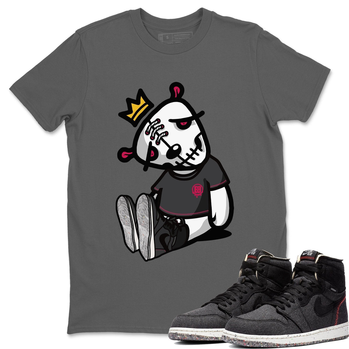 Jordan 1 Zoom Crater Sneaker Matching T-Shirt Dead Dolls Sneaker Tees Jordan 1 Zoom Crater Sneaker Release Tees Crew Neck Tees