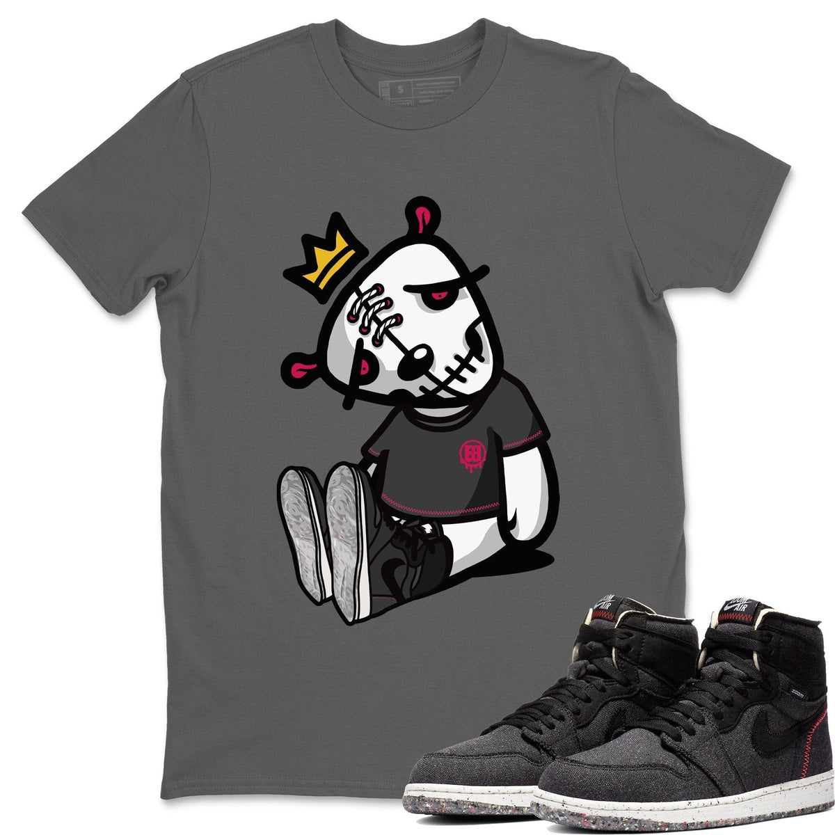 Jordan 1 Zoom Crater Sneaker Matching T-Shirt Dead Dolls Sneaker Tees Jordan 1 Zoom Crater Sneaker Release Tees Crew Neck Tees