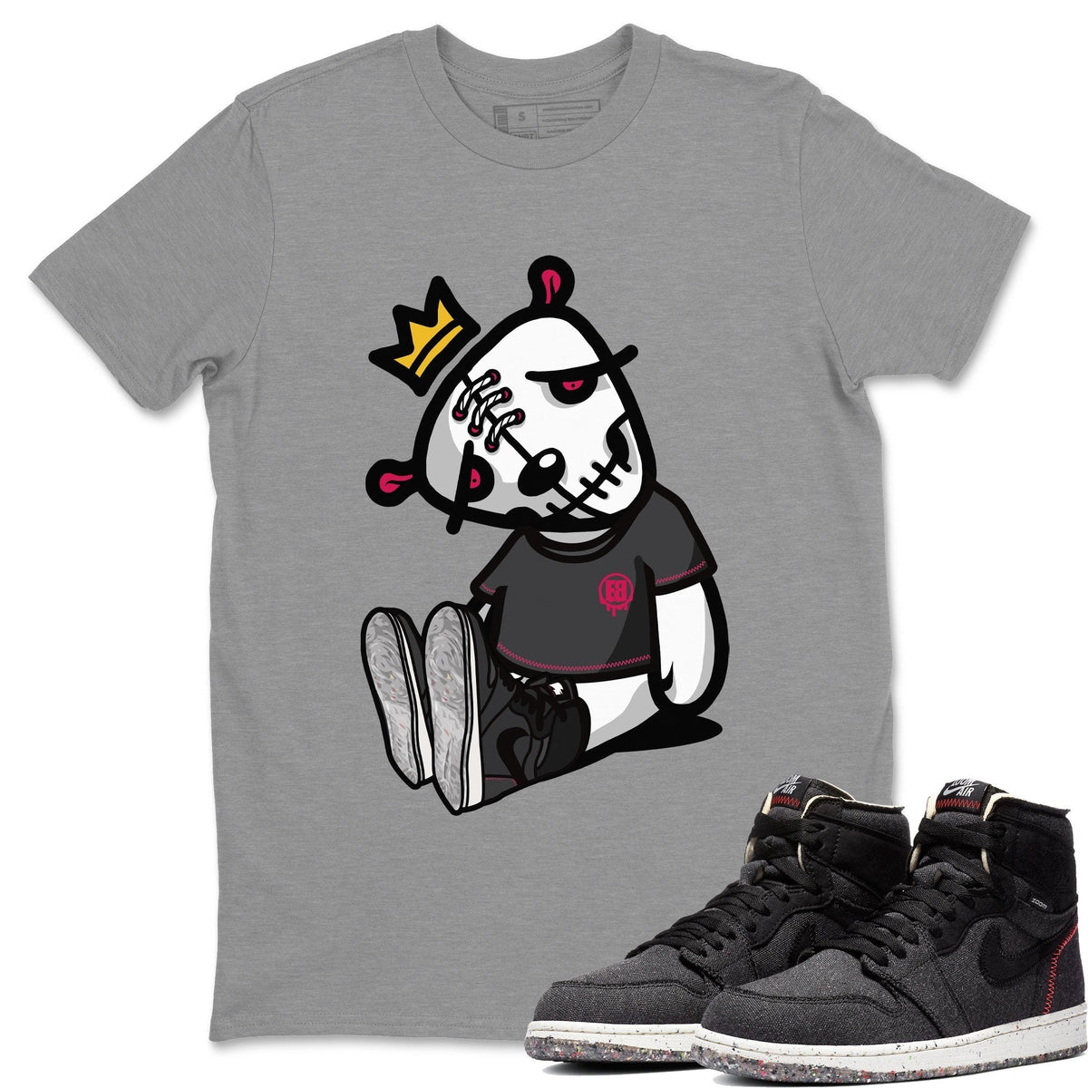 Jordan 1 Zoom Crater Sneaker Matching T-Shirt Dead Dolls Sneaker Tees Jordan 1 Zoom Crater Sneaker Release Tees Crew Neck Tees