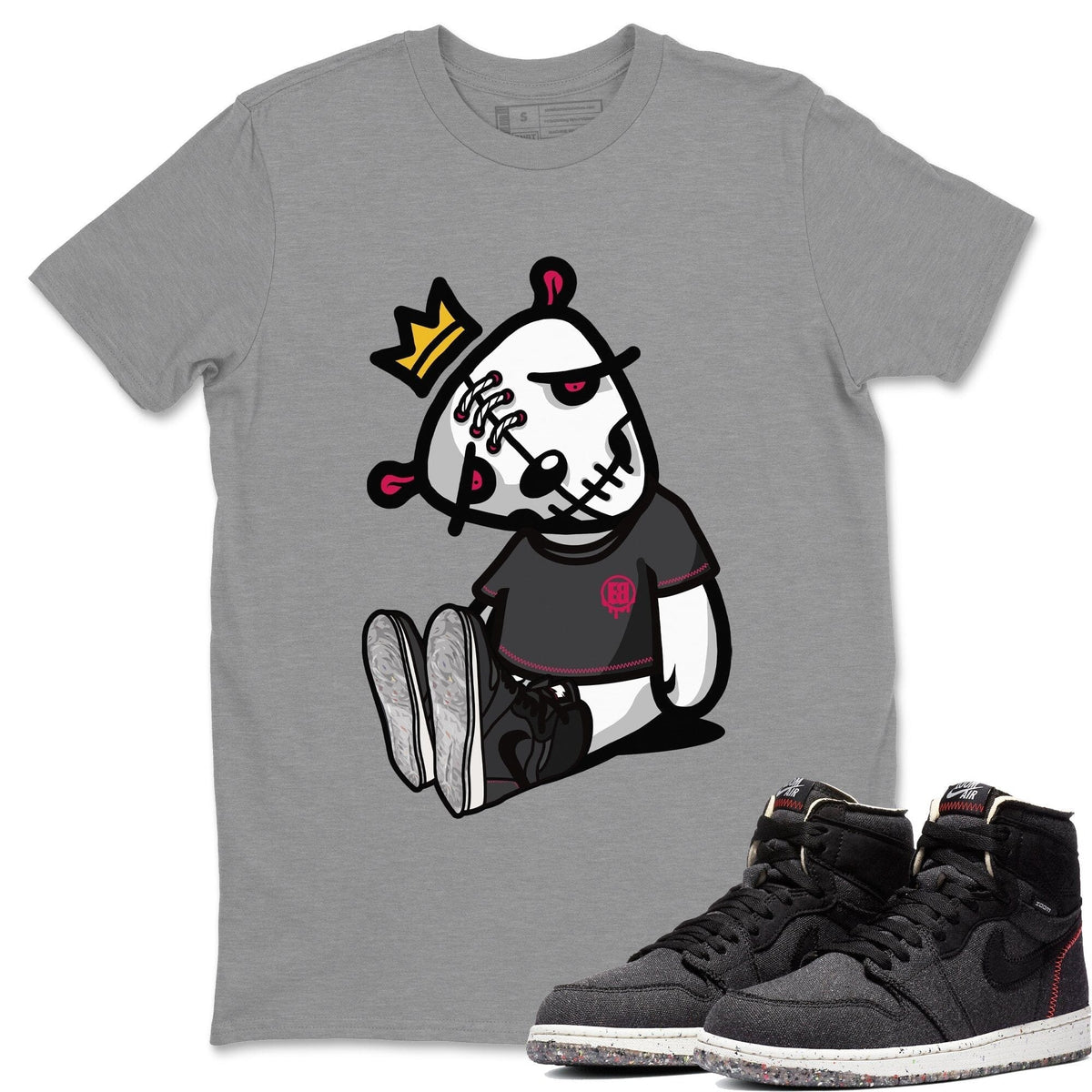 Jordan 1 Zoom Crater Sneaker Matching T-Shirt Dead Dolls Sneaker Tees Jordan 1 Zoom Crater Sneaker Release Tees Crew Neck Tees