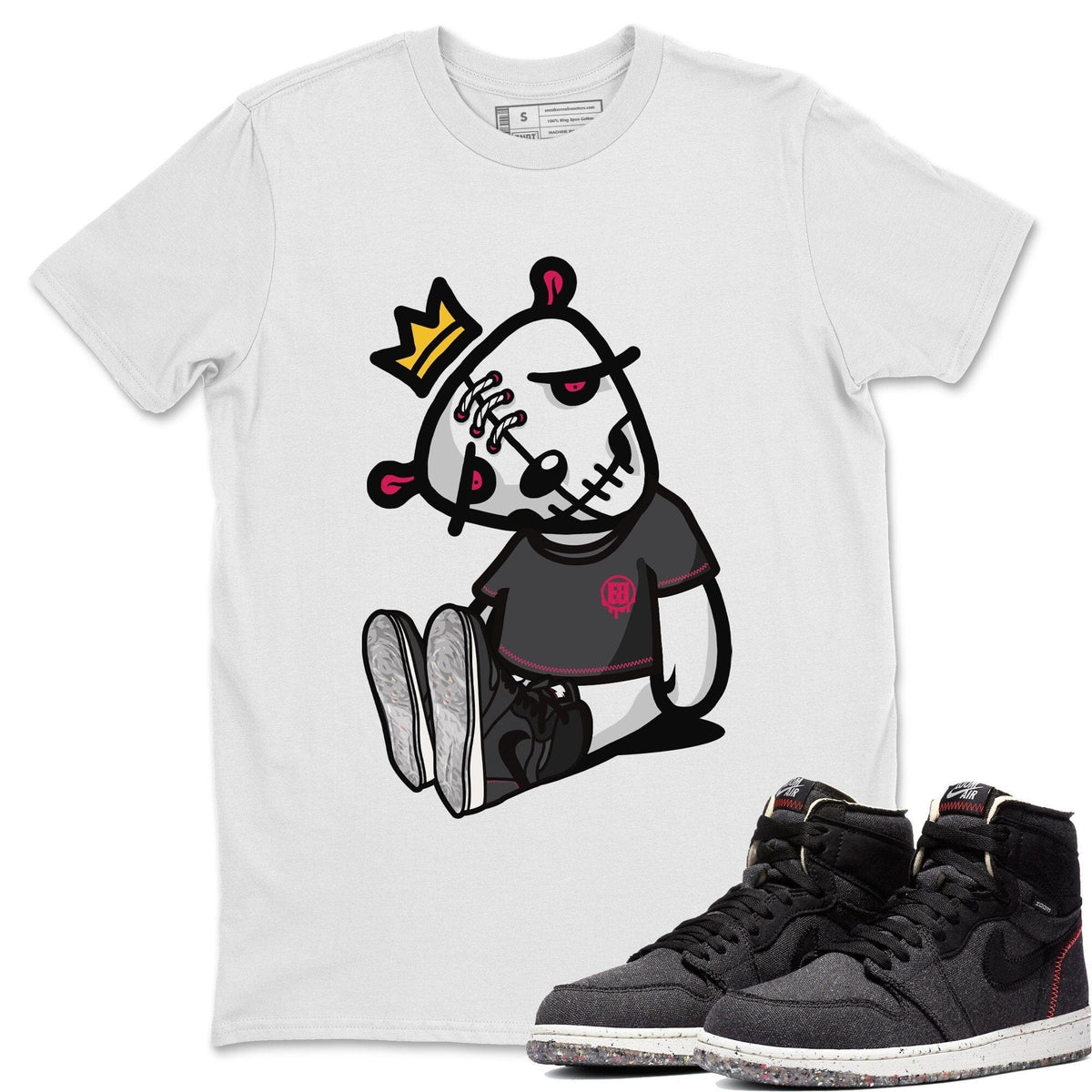 Jordan 1 Zoom Crater Sneaker Matching T-Shirt Dead Dolls Sneaker Tees Jordan 1 Zoom Crater Sneaker Release Tees Crew Neck Tees