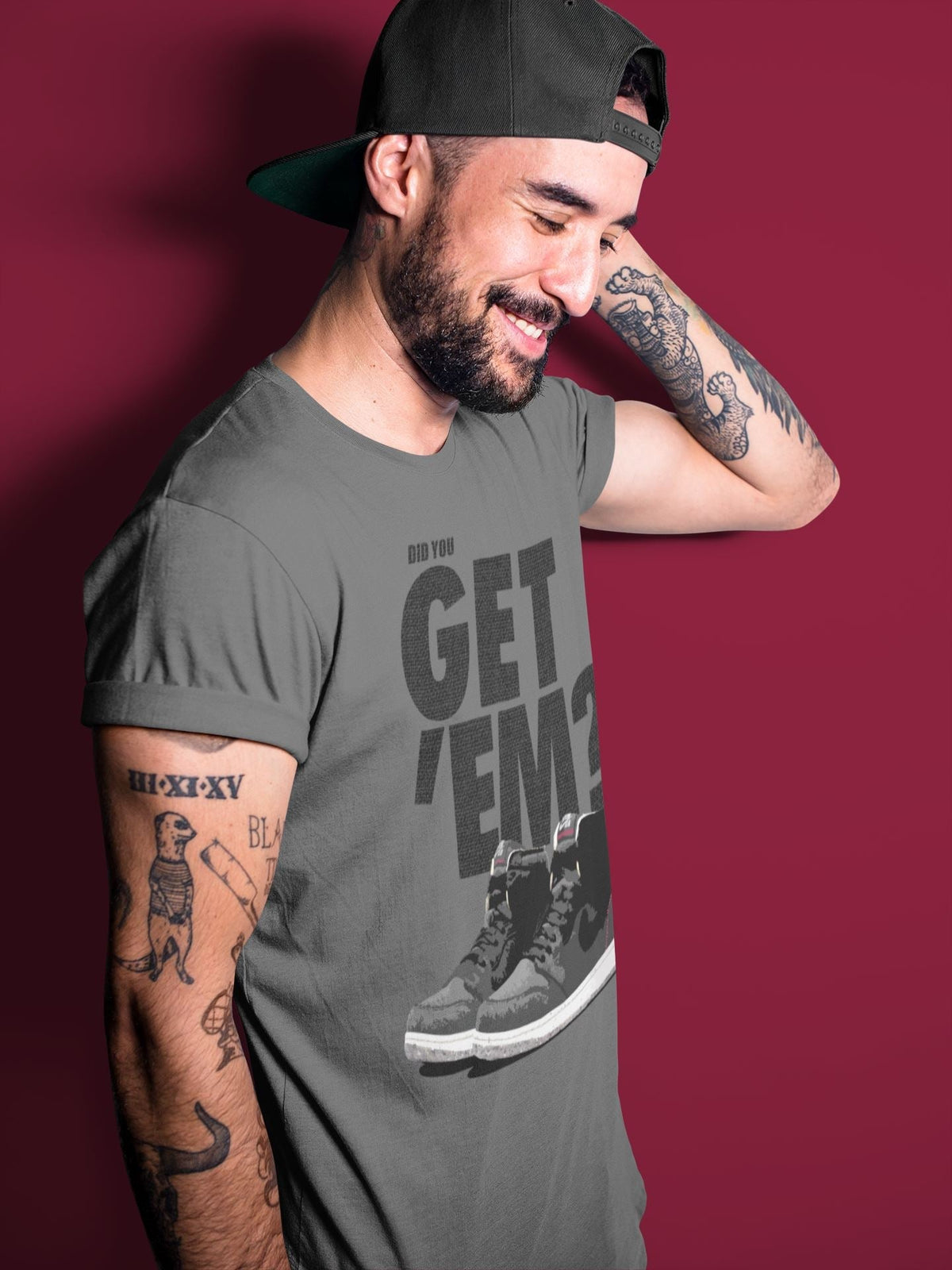 Jordan 1 Zoom Crater Sneaker Matching T-Shirt Did You Get Em SNRT Sneaker Tees Jordan 1 Zoom Crater Drip Gear Zone Crew Neck Tees