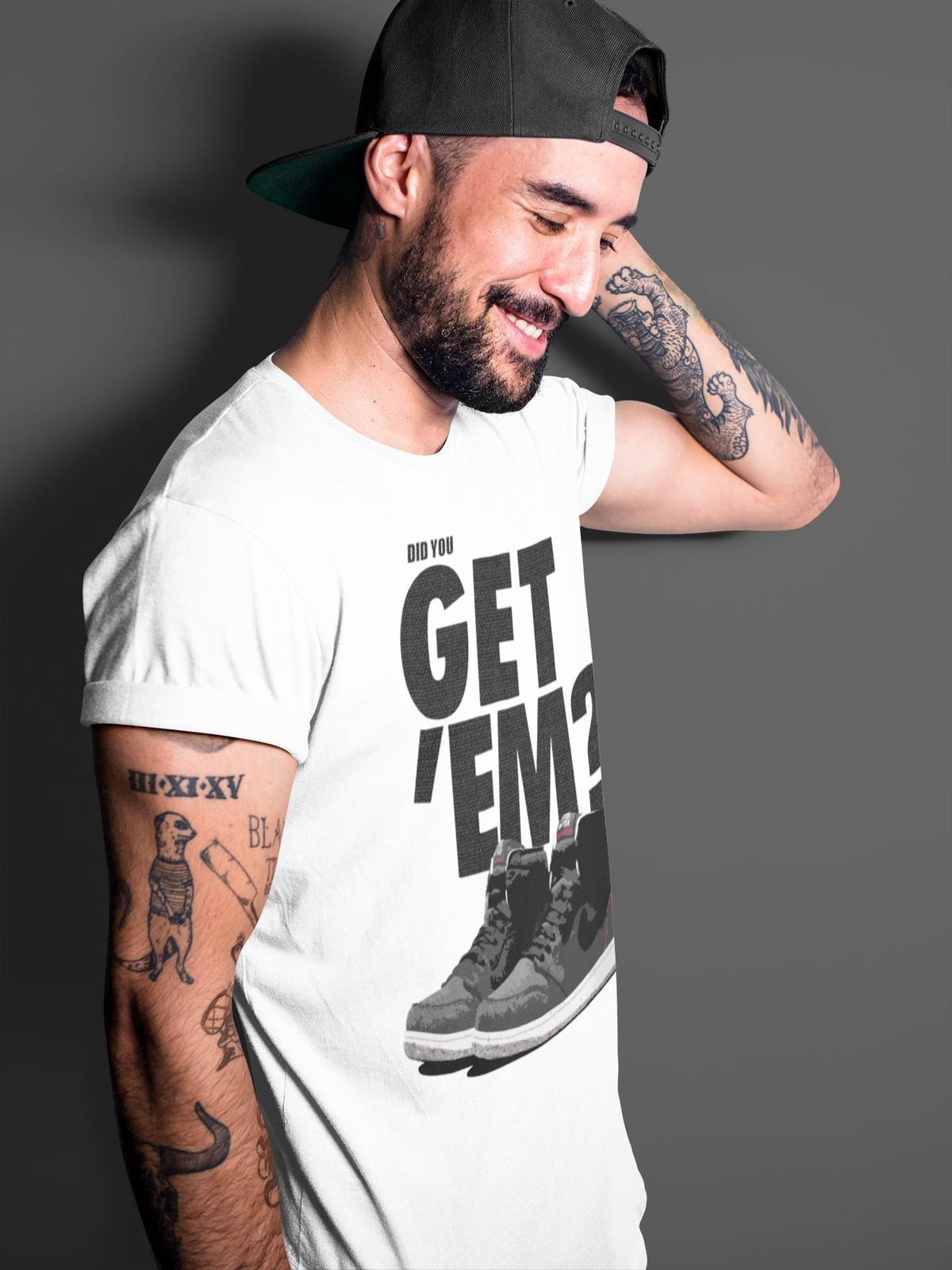 Jordan 1 Zoom Crater Sneaker Matching T-Shirt Did You Get Em SNRT Sneaker Tees Jordan 1 Zoom Crater Drip Gear Zone Crew Neck Tees