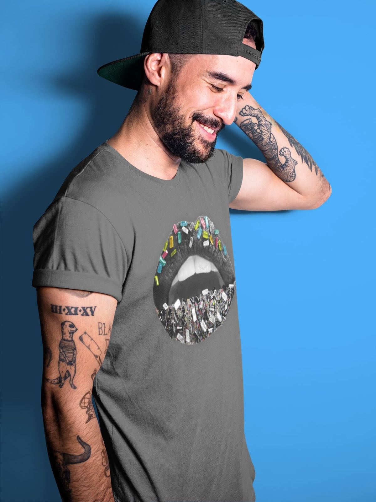 Jordan 1 Zoom Crater Sneaker Matching T-Shirt Lips Jewel Sneaker Tees Jordan 1 Zoom Crater Sneaker Release Tees Crew Neck Tees