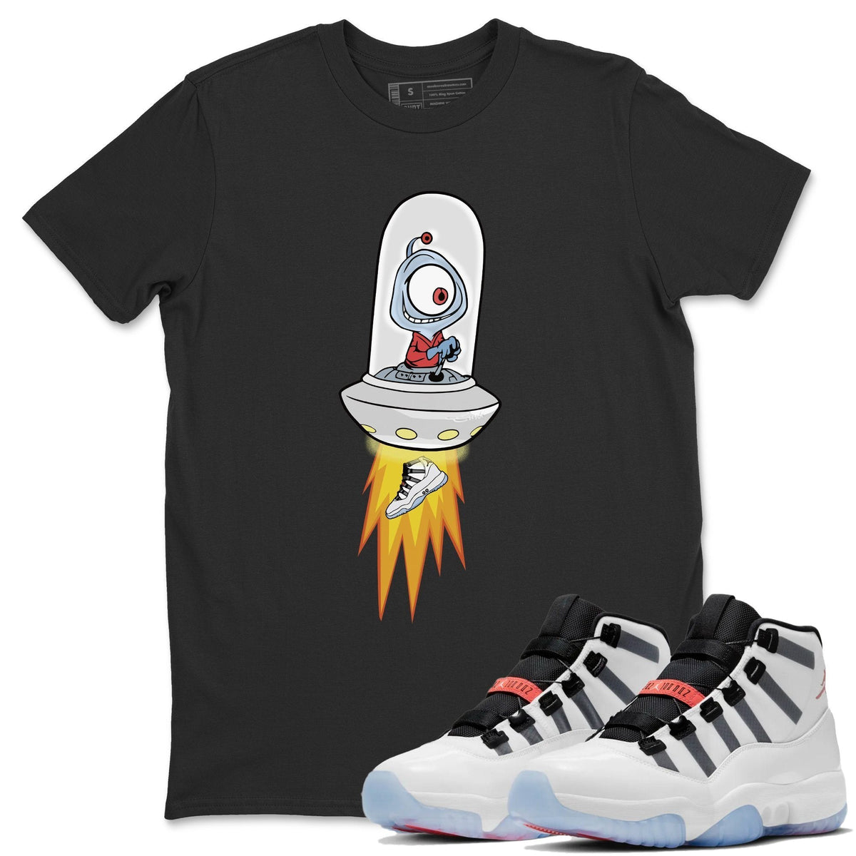 Jordan 11 Adapt Shirt To Match Jordans Alien Sneaker Tees Jordan 11 Adapt Drip Gear Zone Sneaker Matching Clothing Unisex Shirts