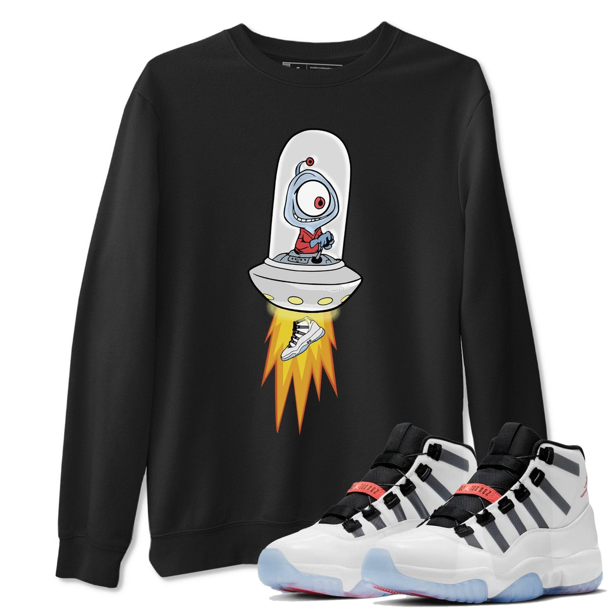 Jordan 11 Adapt Shirt To Match Jordans Alien Sneaker Tees Jordan 11 Adapt Drip Gear Zone Sneaker Matching Clothing Unisex Shirts