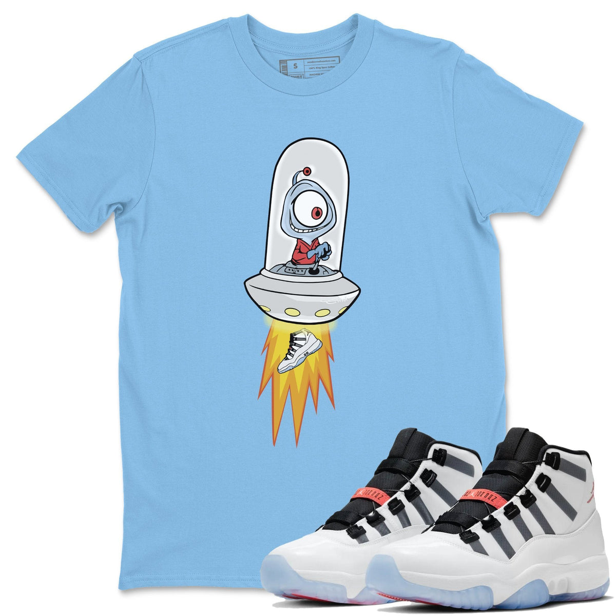 Jordan 11 Adapt Shirt To Match Jordans Alien Sneaker Tees Jordan 11 Adapt Drip Gear Zone Sneaker Matching Clothing Unisex Shirts