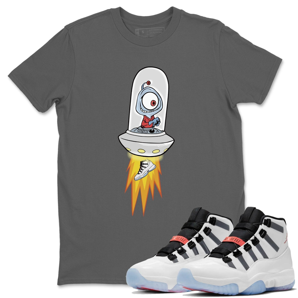 Jordan 11 Adapt Shirt To Match Jordans Alien Sneaker Tees Jordan 11 Adapt Drip Gear Zone Sneaker Matching Clothing Unisex Shirts
