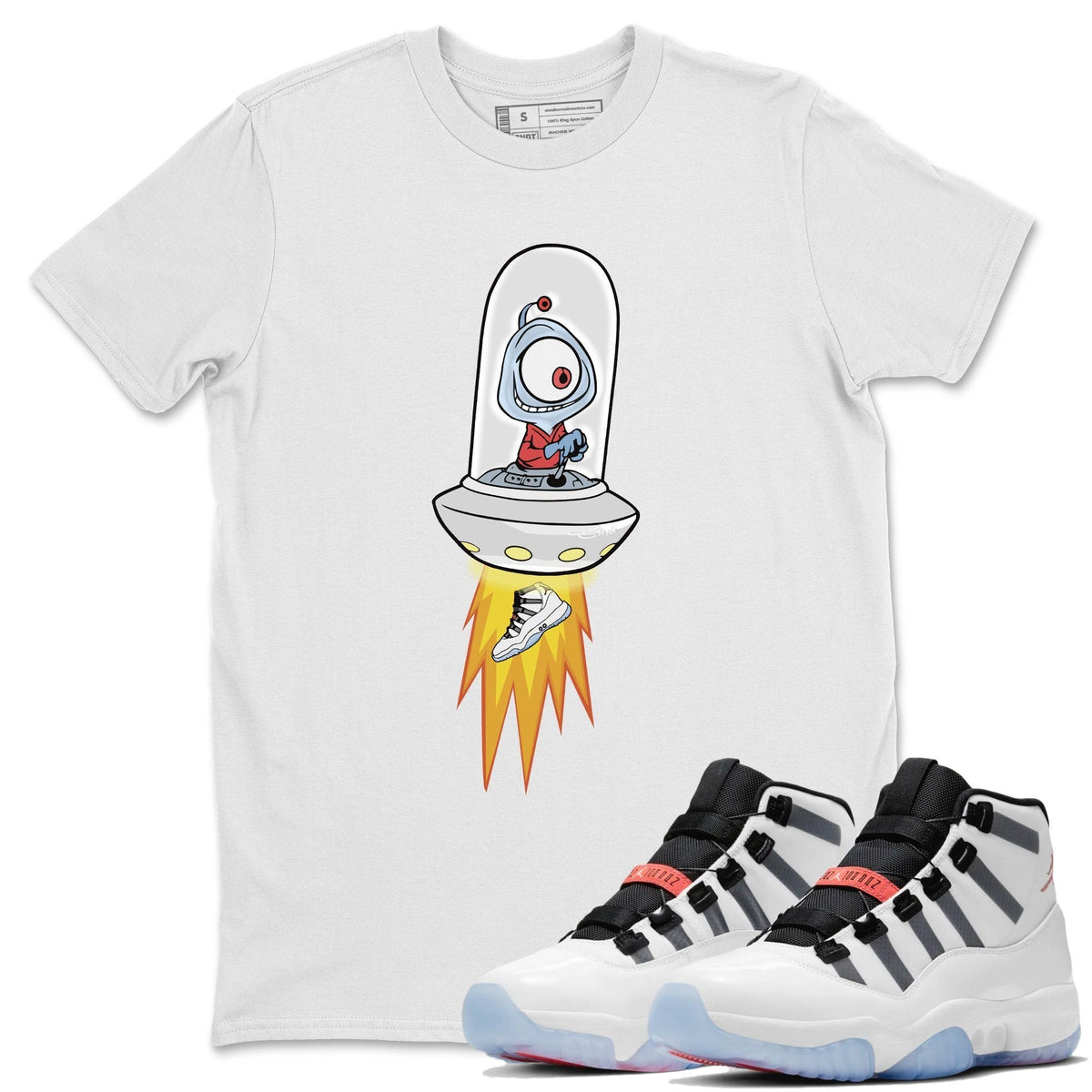Jordan 11 Adapt Shirt To Match Jordans Alien Sneaker Tees Jordan 11 Adapt Drip Gear Zone Sneaker Matching Clothing Unisex Shirts