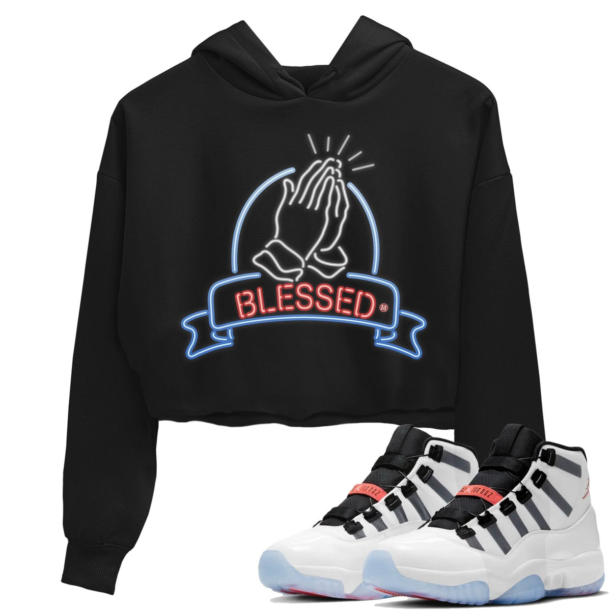Jordan 11 Adapt Sneaker Matching T-Shirt Blessed Sneaker Tees Jordan 11 Adapt Sneaker Release Tees Women's Shirts