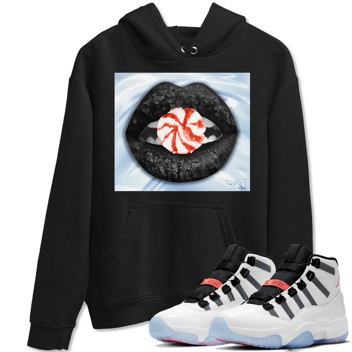 Jordan 11 Adapt Shirt To Match Jordans Lips Candy Sneaker Tees Jordan 11 Adapt Drip Gear Zone Sneaker Matching Clothing Unisex Shirts