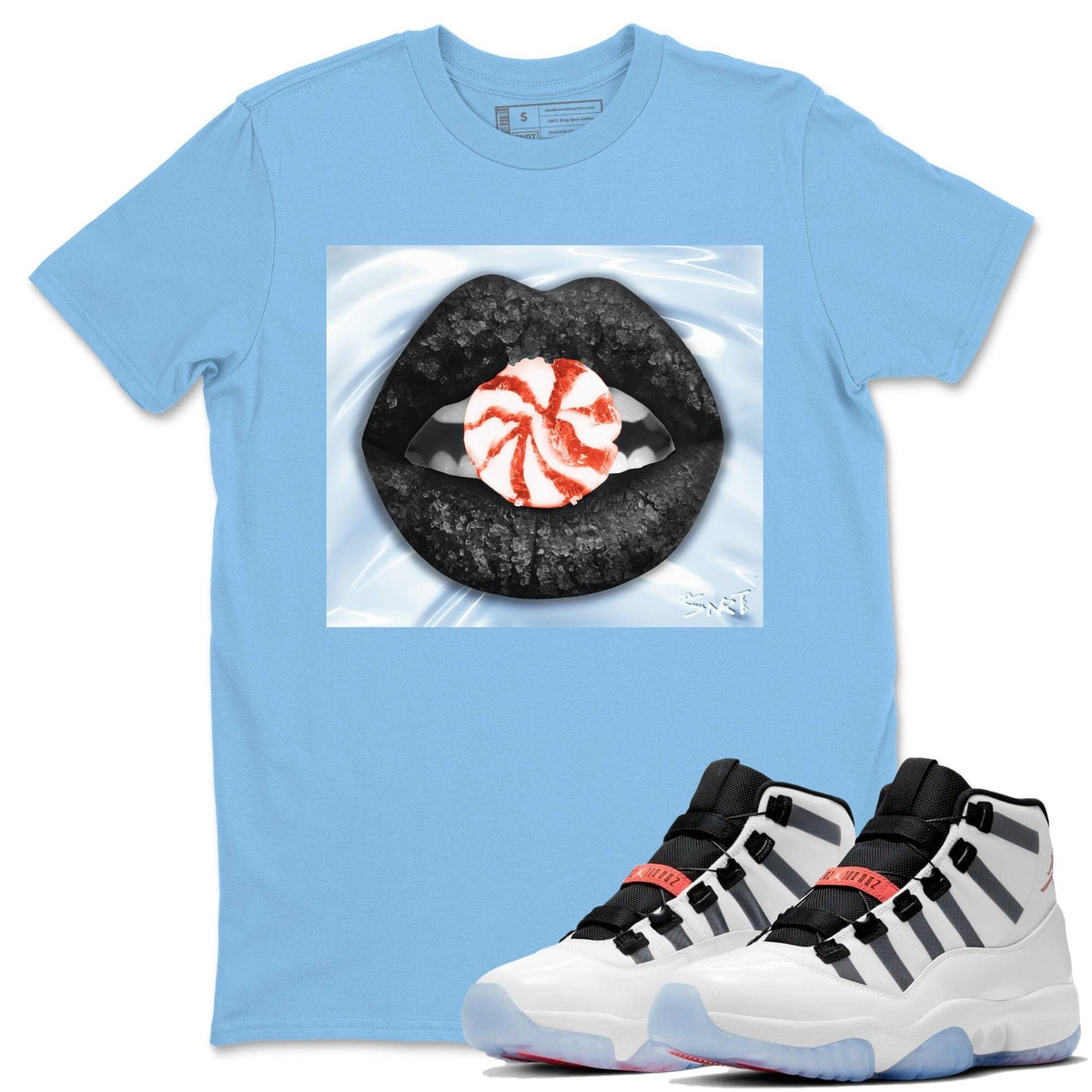 Jordan 11 Adapt Shirt To Match Jordans Lips Candy Sneaker Tees Jordan 11 Adapt Drip Gear Zone Sneaker Matching Clothing Unisex Shirts
