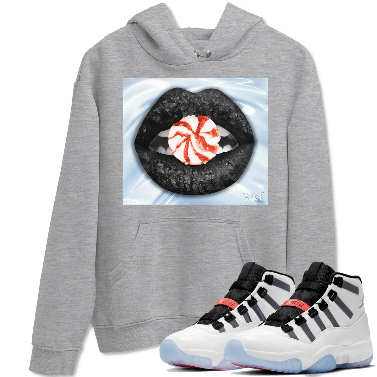 Jordan 11 Adapt Shirt To Match Jordans Lips Candy Sneaker Tees Jordan 11 Adapt Drip Gear Zone Sneaker Matching Clothing Unisex Shirts