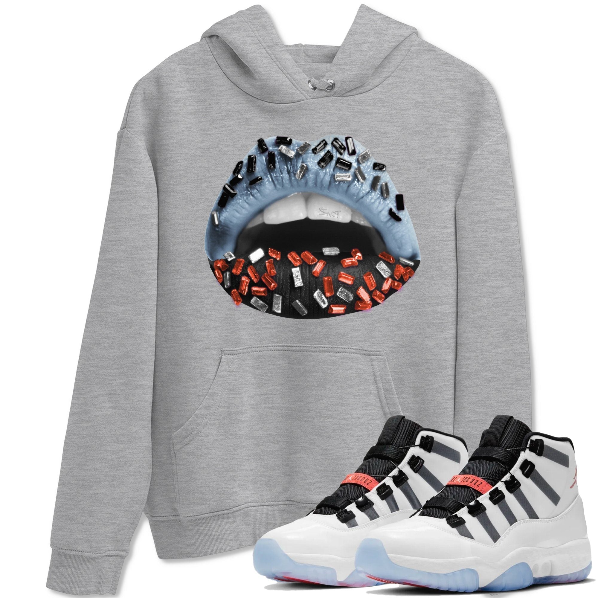 Jordan 11 Adapt Shirt To Match Jordans Lips Jewel Sneaker Tees Jordan 11 Adapt Drip Gear Zone Sneaker Matching Clothing Unisex Shirts
