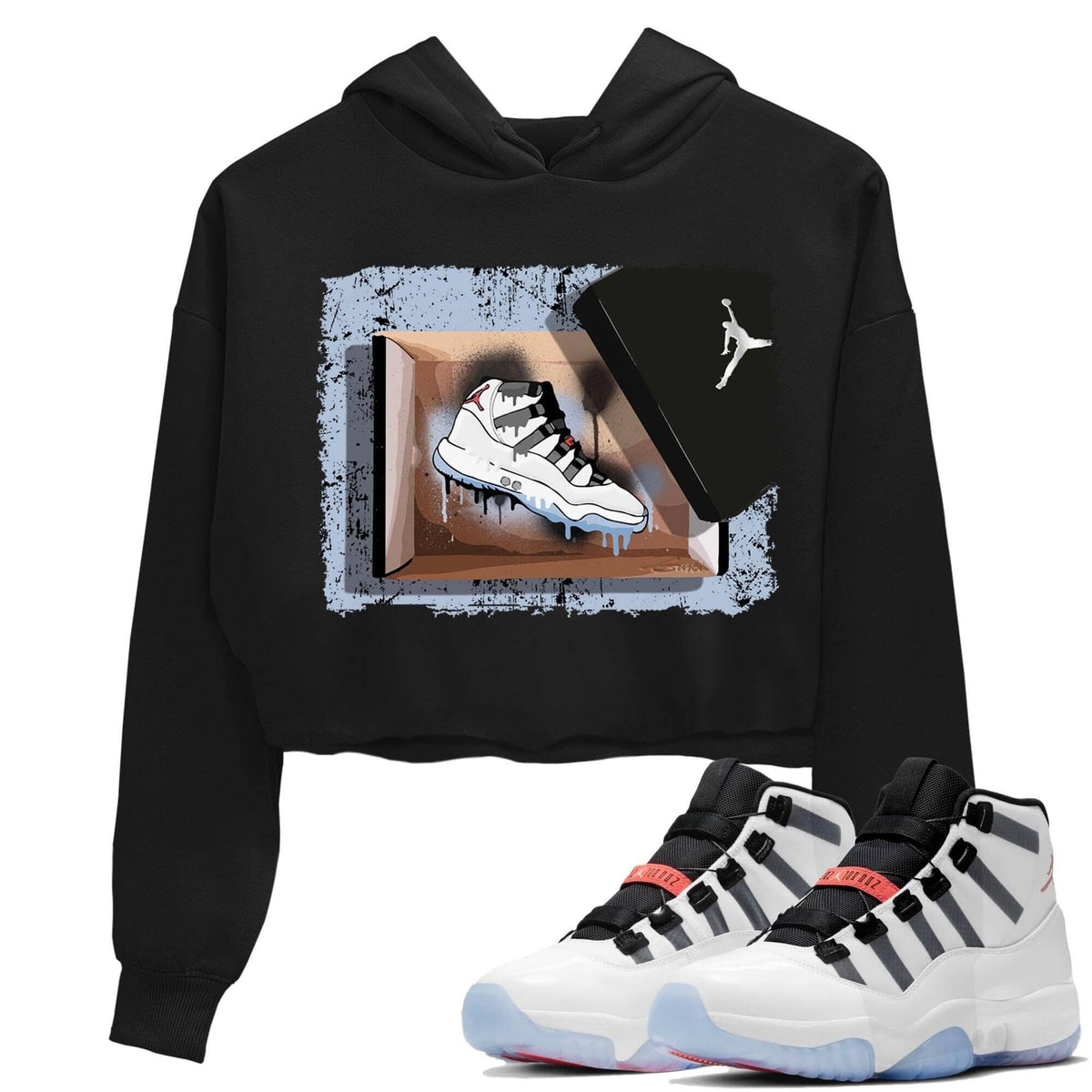 Jordan 11 Adapt Sneaker Matching T-Shirt New Kicks Sneaker Tees Jordan 11 Adapt Sneaker Release Tees Women's Shirts