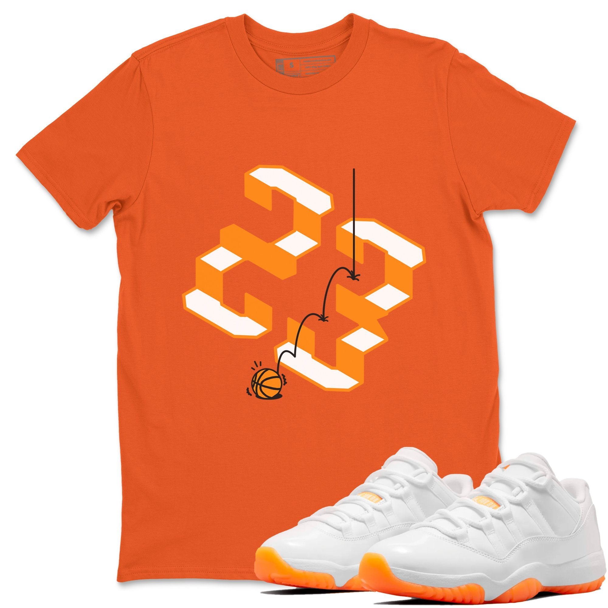 Jordan 11 Citrus Shirt To Match Jordans Steps Sneaker Tees Jordan 11 Citrus Drip Gear Zone Sneaker Matching Clothing Unisex Shirts