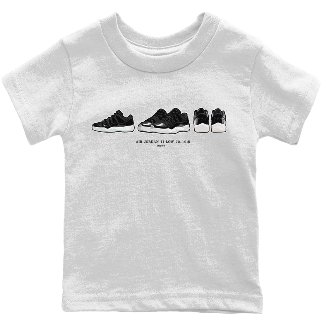 Jordan 11 72-10 Sneaker Matching T-Shirt Air Jordan 11 Prelude Sneaker Tees Jordan 11 72-10 Sneaker Release Tees Kids Shirts