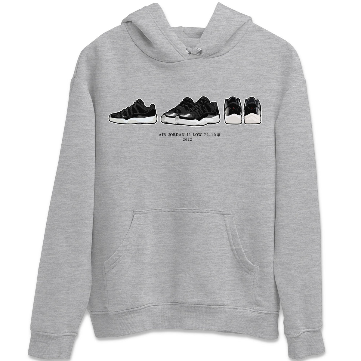 Jordan 11 72-10 Sneaker Matching T-Shirt Air Jordan 11 Prelude Sneaker Tees Jordan 11 72-10 Sneaker Release Tees Crew Neck Tees
