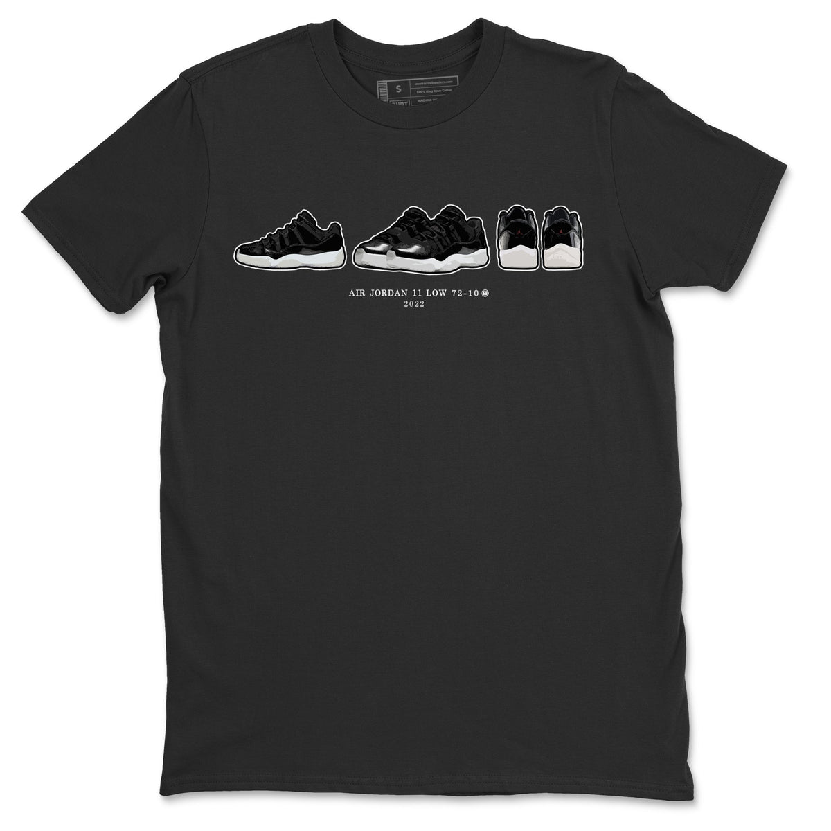 Jordan 11 72-10 Sneaker Matching T-Shirt Air Jordan 11 Prelude Sneaker Tees Jordan 11 72-10 Sneaker Release Tees Crew Neck Tees