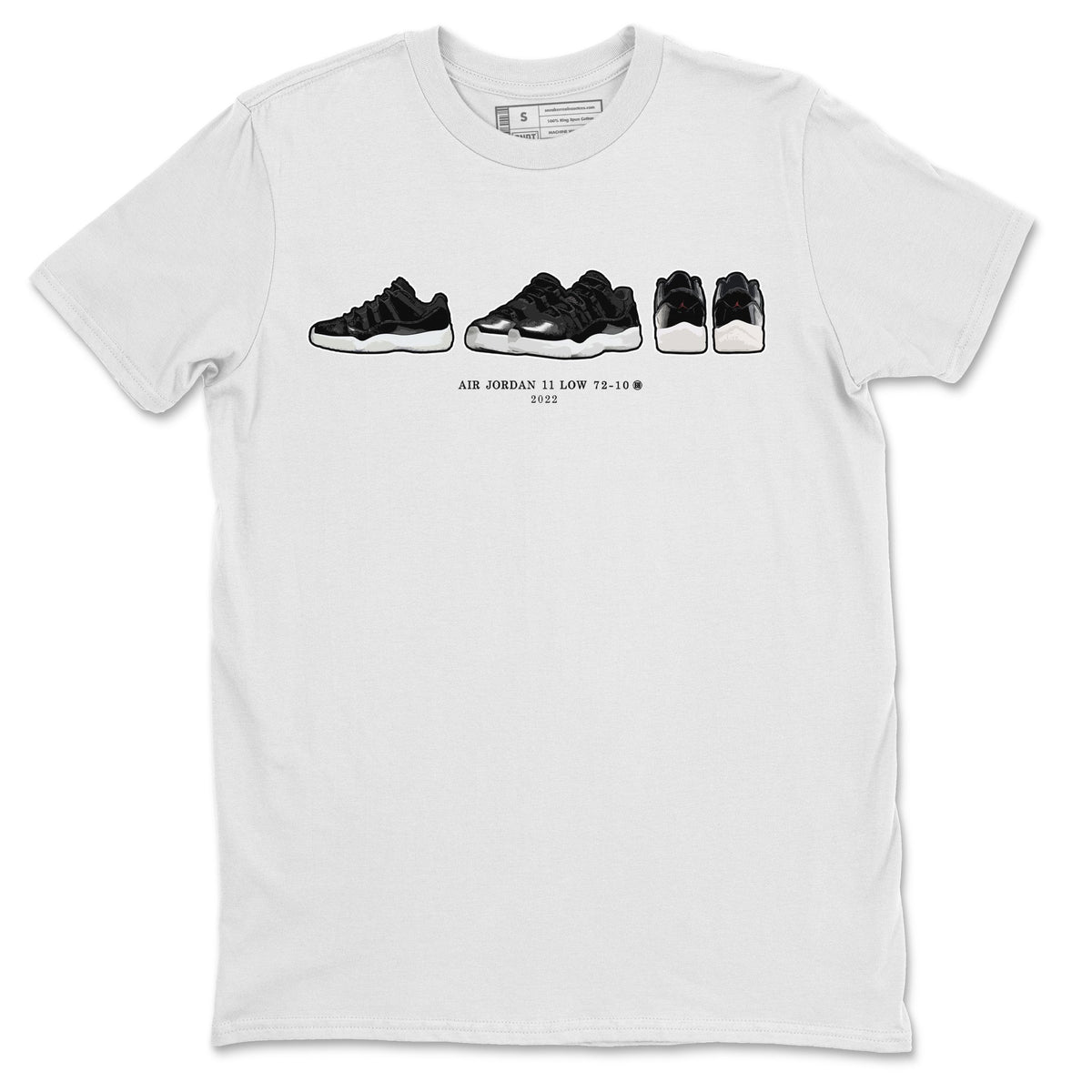 Jordan 11 72-10 Sneaker Matching T-Shirt Air Jordan 11 Prelude Sneaker Tees Jordan 11 72-10 Sneaker Release Tees Crew Neck Tees