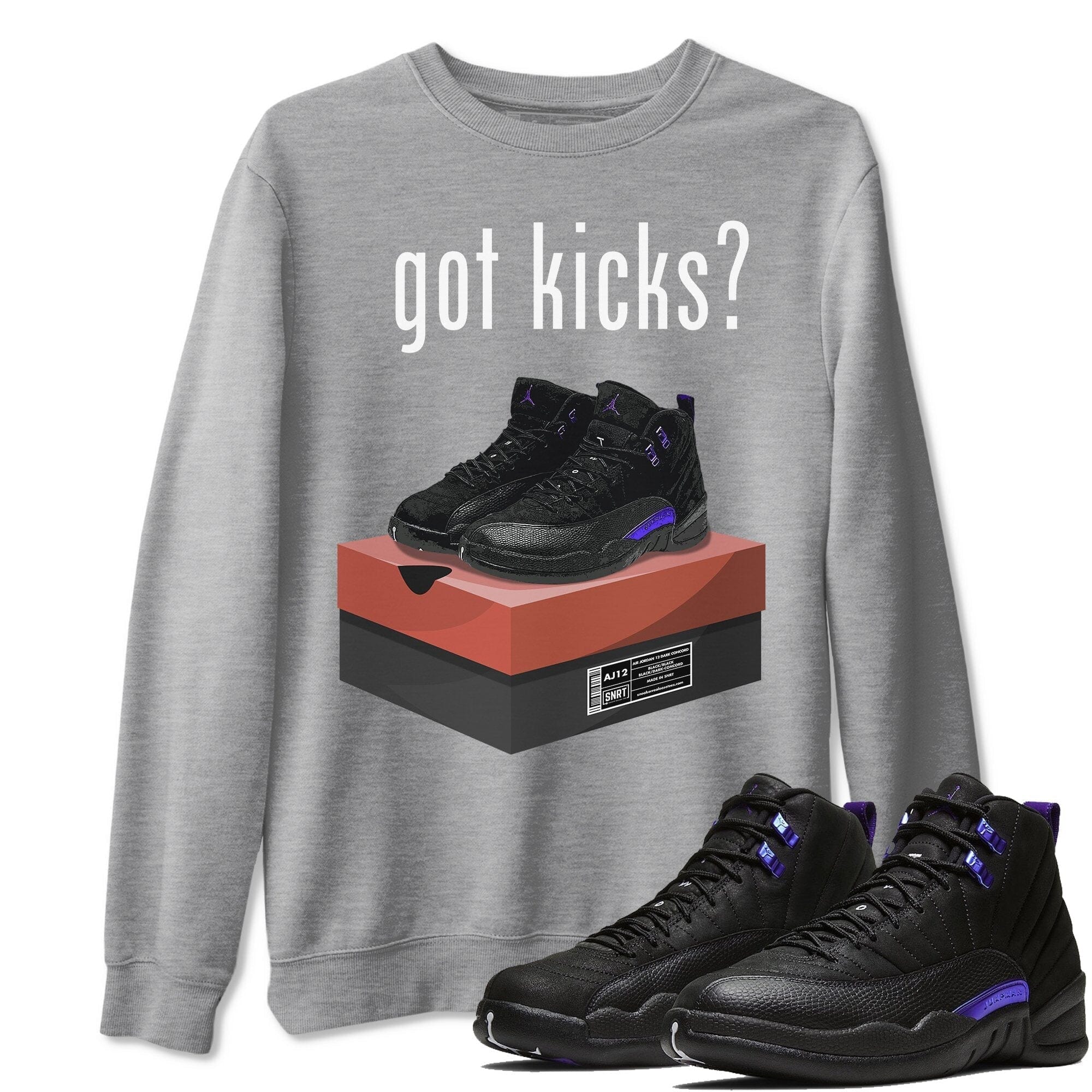 Jordan 12 Dark Concord Shirt To Match Jordans Got Kicks Sneaker Tees Jordan 12 Dark Concord Drip Gear Zone Sneaker Matching Clothing Unisex Shirts