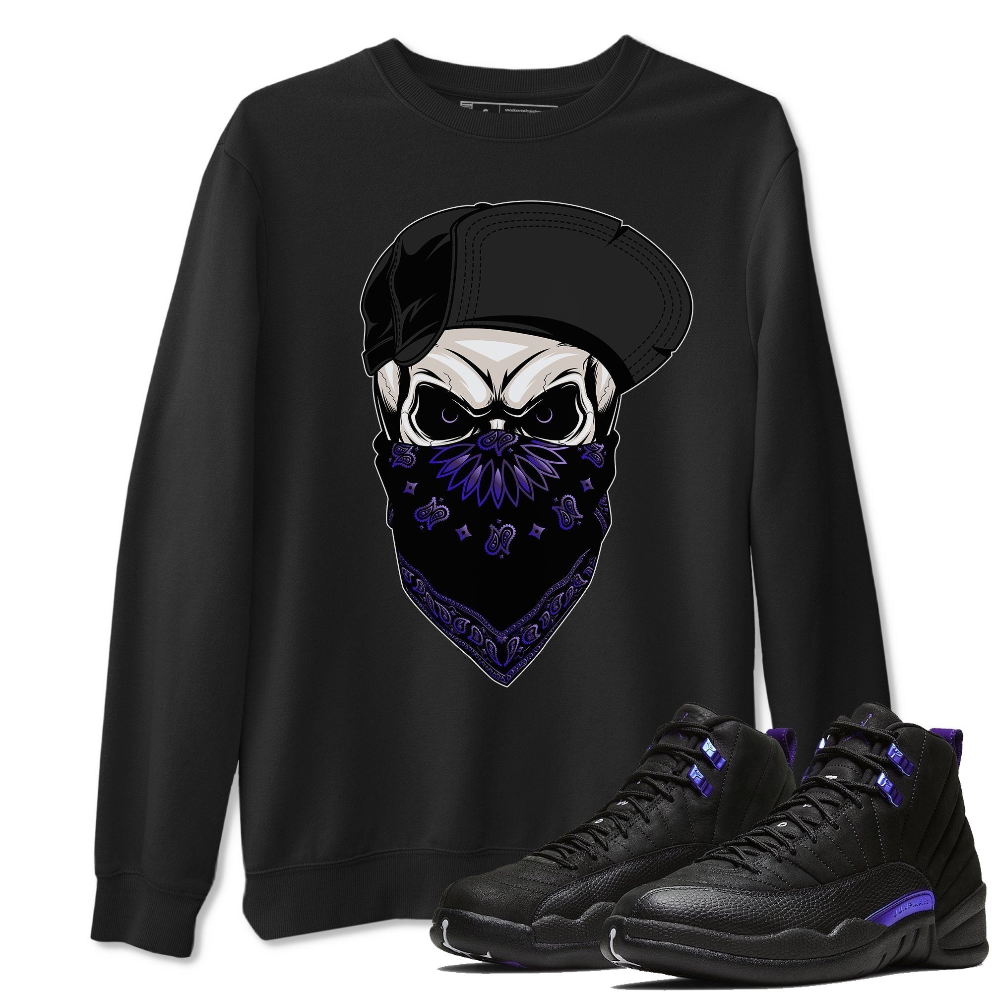 Jordan 12 Dark Concord Shirt To Match Jordans Skull Hat Sneaker Tees Jordan 12 Dark Concord Drip Gear Zone Sneaker Matching Clothing Unisex Shirts