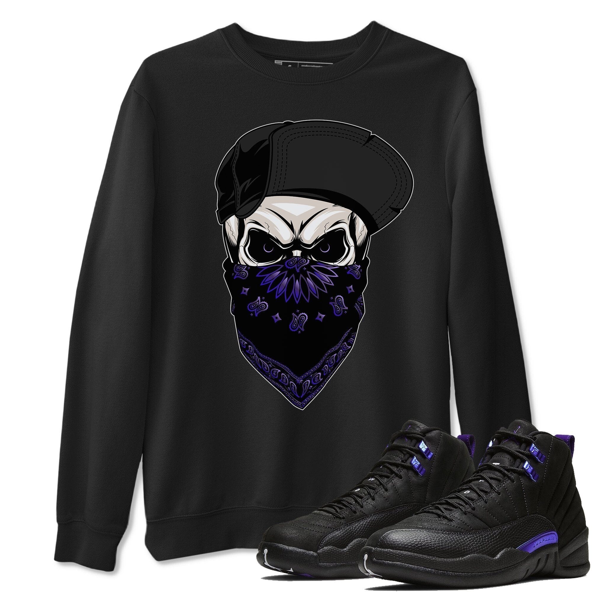 Jordan 12 Dark Concord Shirt To Match Jordans Skull Hat Sneaker Tees Jordan 12 Dark Concord Drip Gear Zone Sneaker Matching Clothing Unisex Shirts