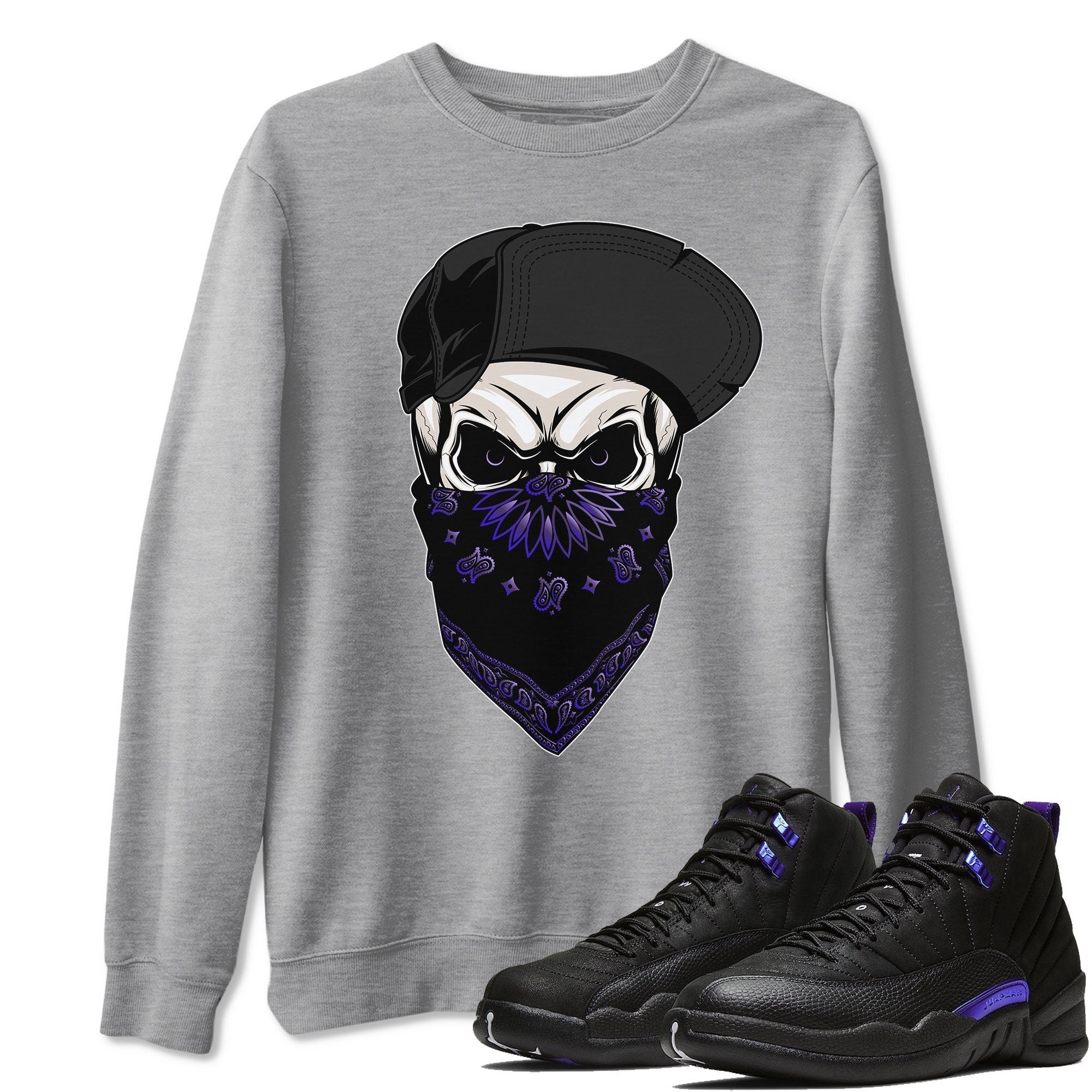 Jordan 12 Dark Concord Shirt To Match Jordans Skull Hat Sneaker Tees Jordan 12 Dark Concord Drip Gear Zone Sneaker Matching Clothing Unisex Shirts