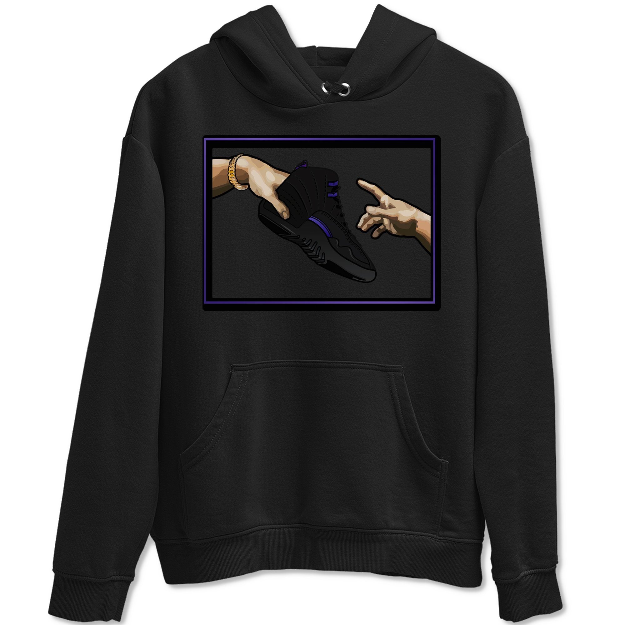 Jordan 12 Dark Concord Shirt To Match Jordans Adam's Creation Sneaker Tees Jordan 12 Dark Concord Drip Gear Zone Sneaker Matching Clothing Unisex Shirts