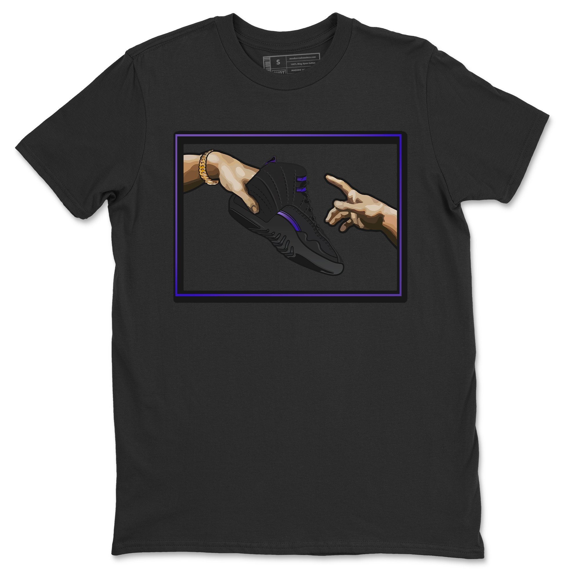 Jordan 12 Dark Concord Shirt To Match Jordans Adam's Creation Sneaker Tees Jordan 12 Dark Concord Drip Gear Zone Sneaker Matching Clothing Unisex Shirts