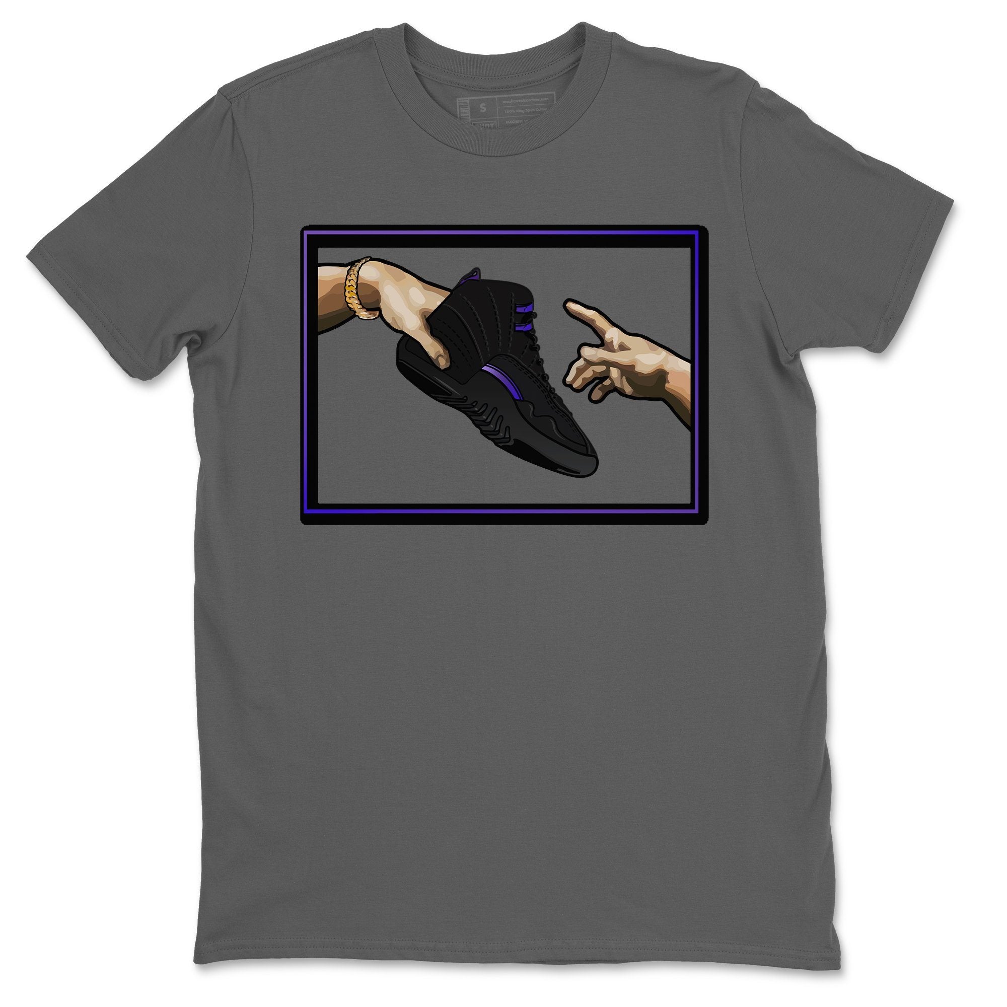 Jordan 12 Dark Concord Shirt To Match Jordans Adam's Creation Sneaker Tees Jordan 12 Dark Concord Drip Gear Zone Sneaker Matching Clothing Unisex Shirts