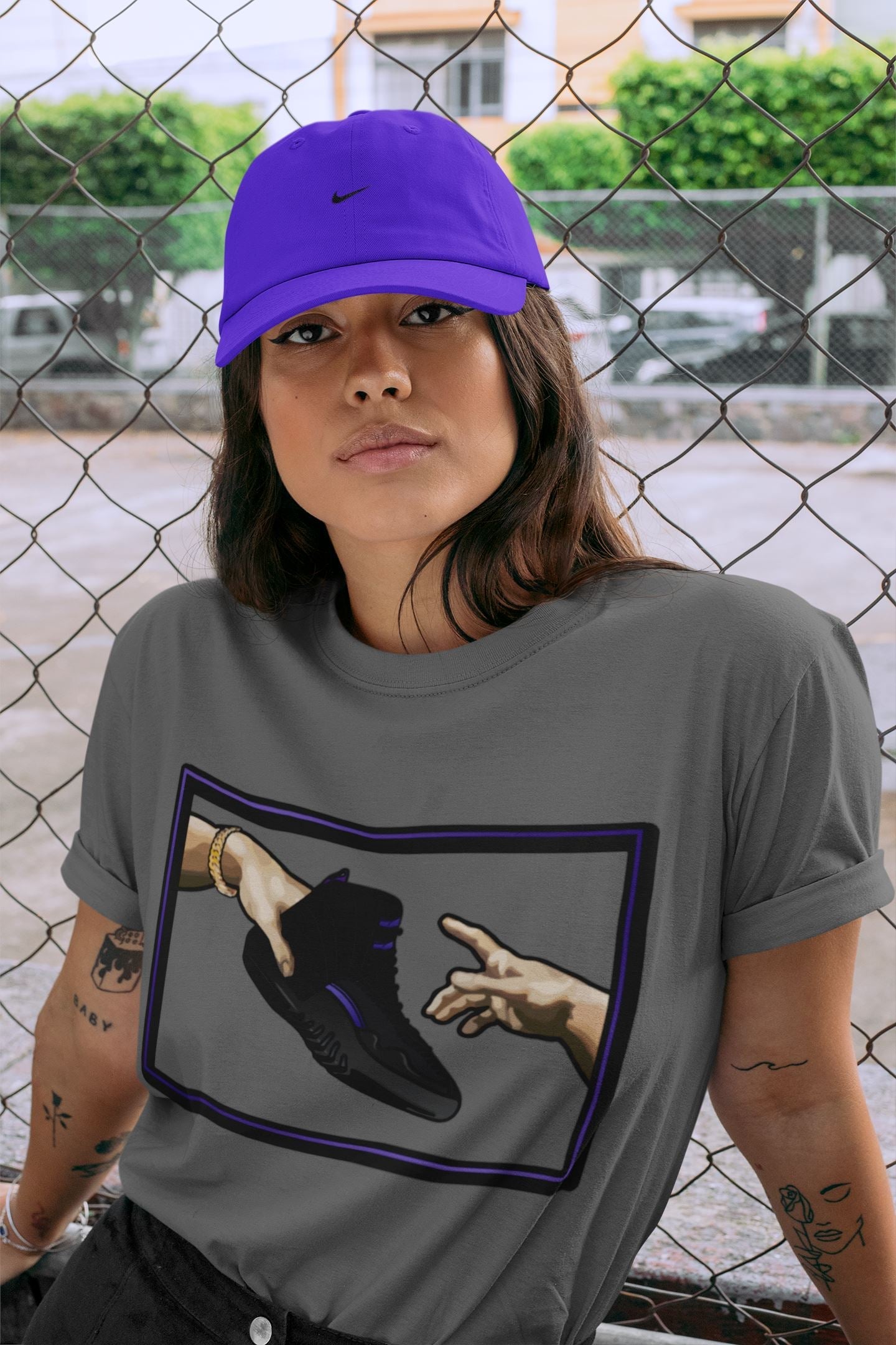 Jordan 12 Dark Concord Shirt To Match Jordans Adam's Creation Sneaker Tees Jordan 12 Dark Concord Drip Gear Zone Sneaker Matching Clothing Unisex Shirts
