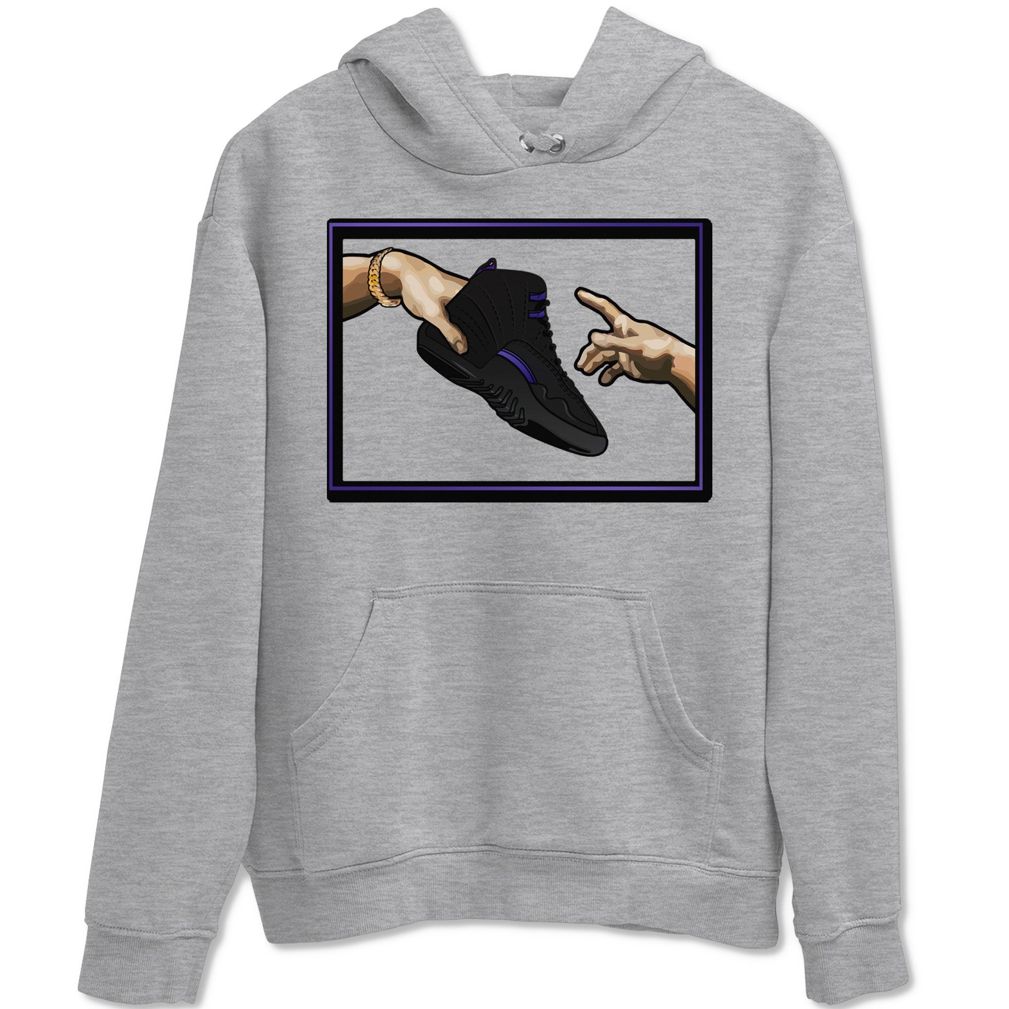 Jordan 12 Dark Concord Shirt To Match Jordans Adam's Creation Sneaker Tees Jordan 12 Dark Concord Drip Gear Zone Sneaker Matching Clothing Unisex Shirts