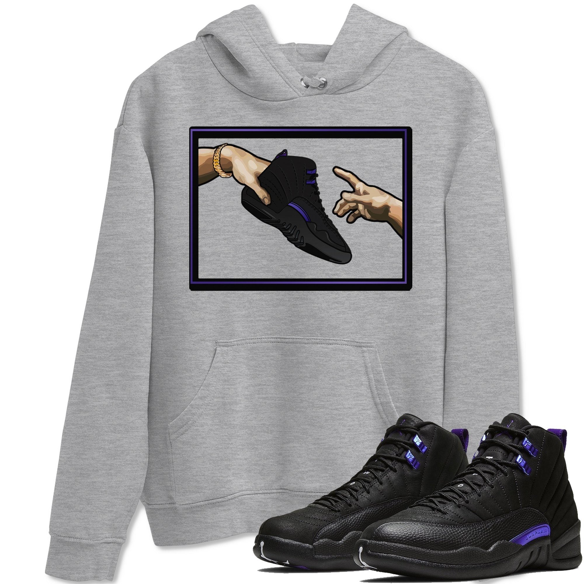 Jordan 12 Dark Concord Shirt To Match Jordans Adam's Creation Sneaker Tees Jordan 12 Dark Concord Drip Gear Zone Sneaker Matching Clothing Unisex Shirts