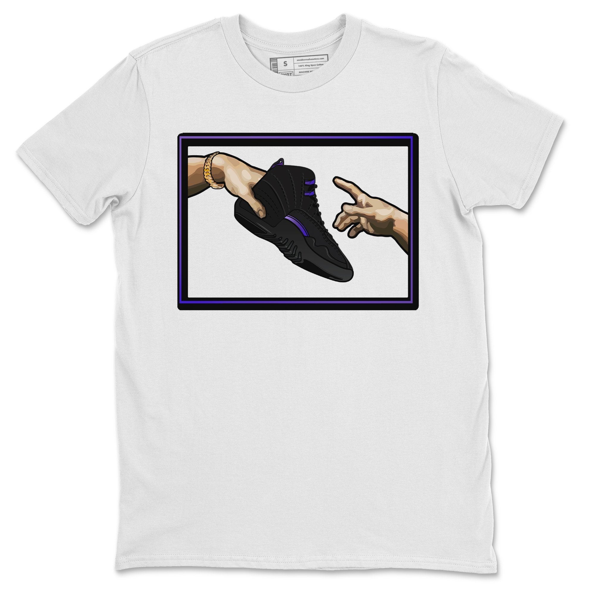Jordan 12 Dark Concord Shirt To Match Jordans Adam's Creation Sneaker Tees Jordan 12 Dark Concord Drip Gear Zone Sneaker Matching Clothing Unisex Shirts
