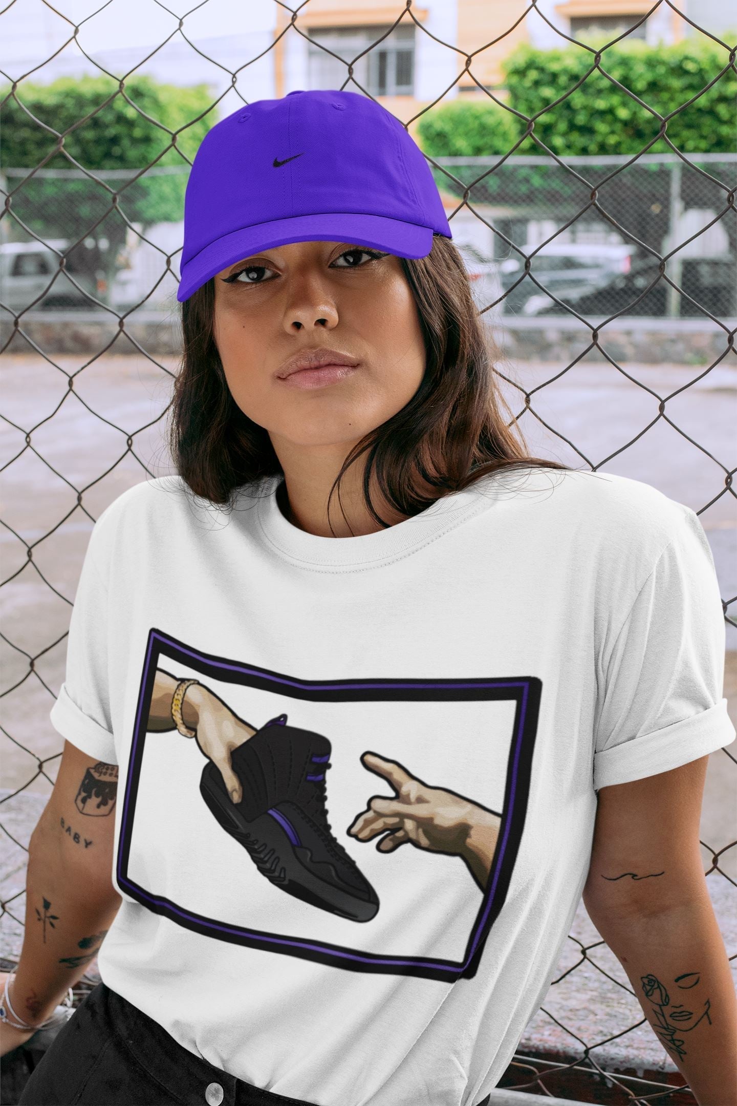 Jordan 12 Dark Concord Shirt To Match Jordans Adam's Creation Sneaker Tees Jordan 12 Dark Concord Drip Gear Zone Sneaker Matching Clothing Unisex Shirts